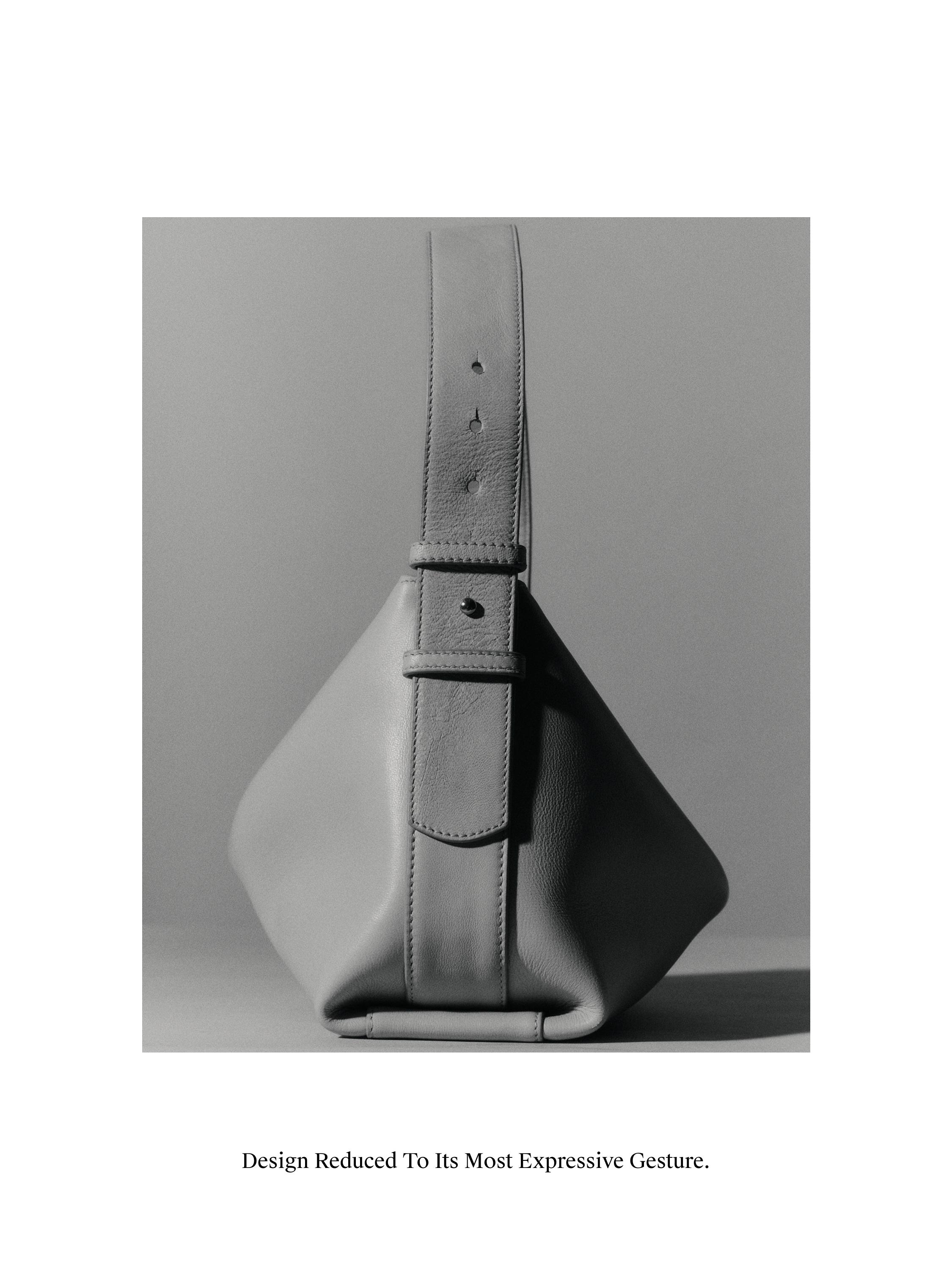 Small nappa leather shoulder bag — SAND