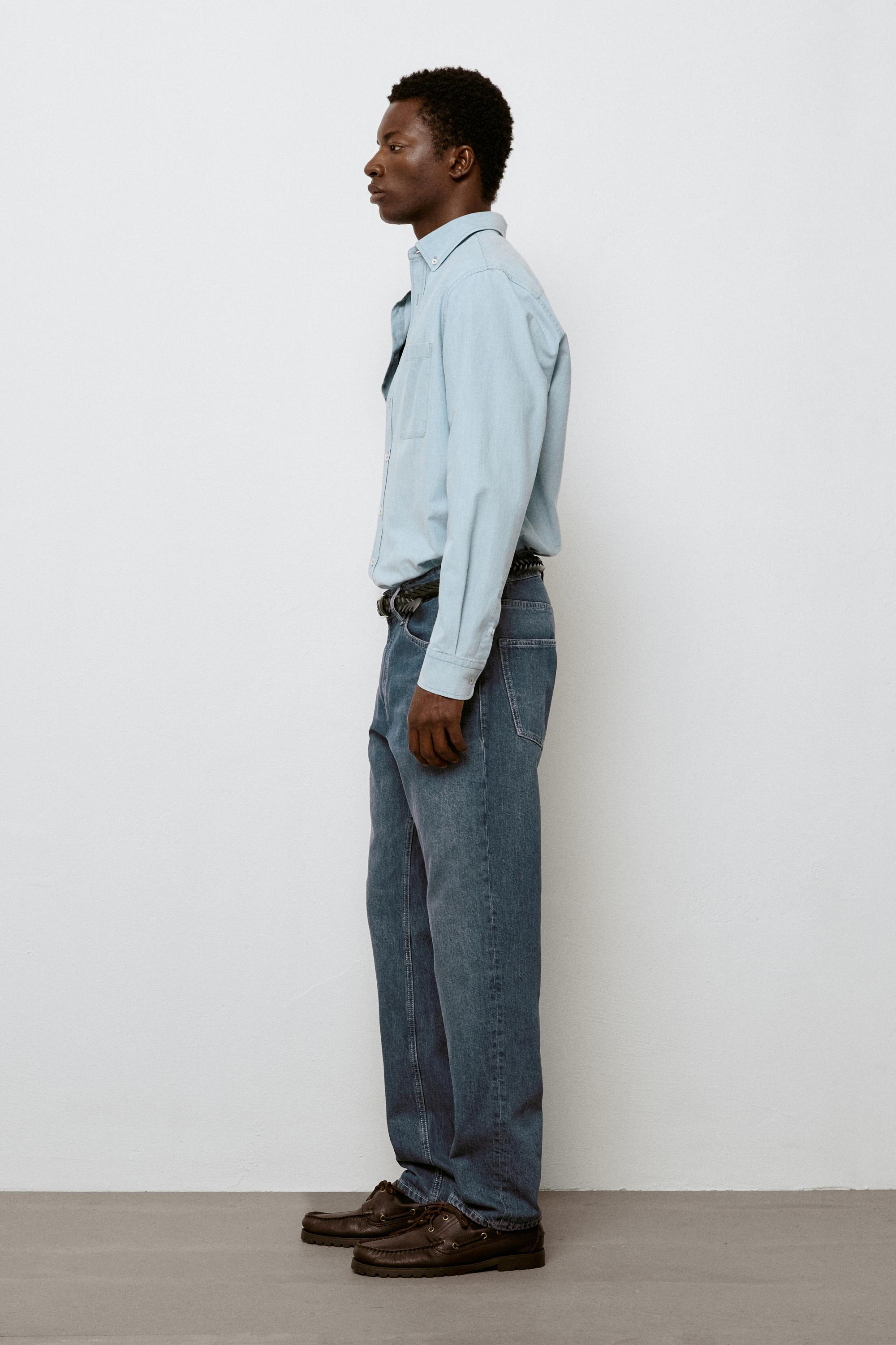 Tapered fit jeans — FADED BLUE