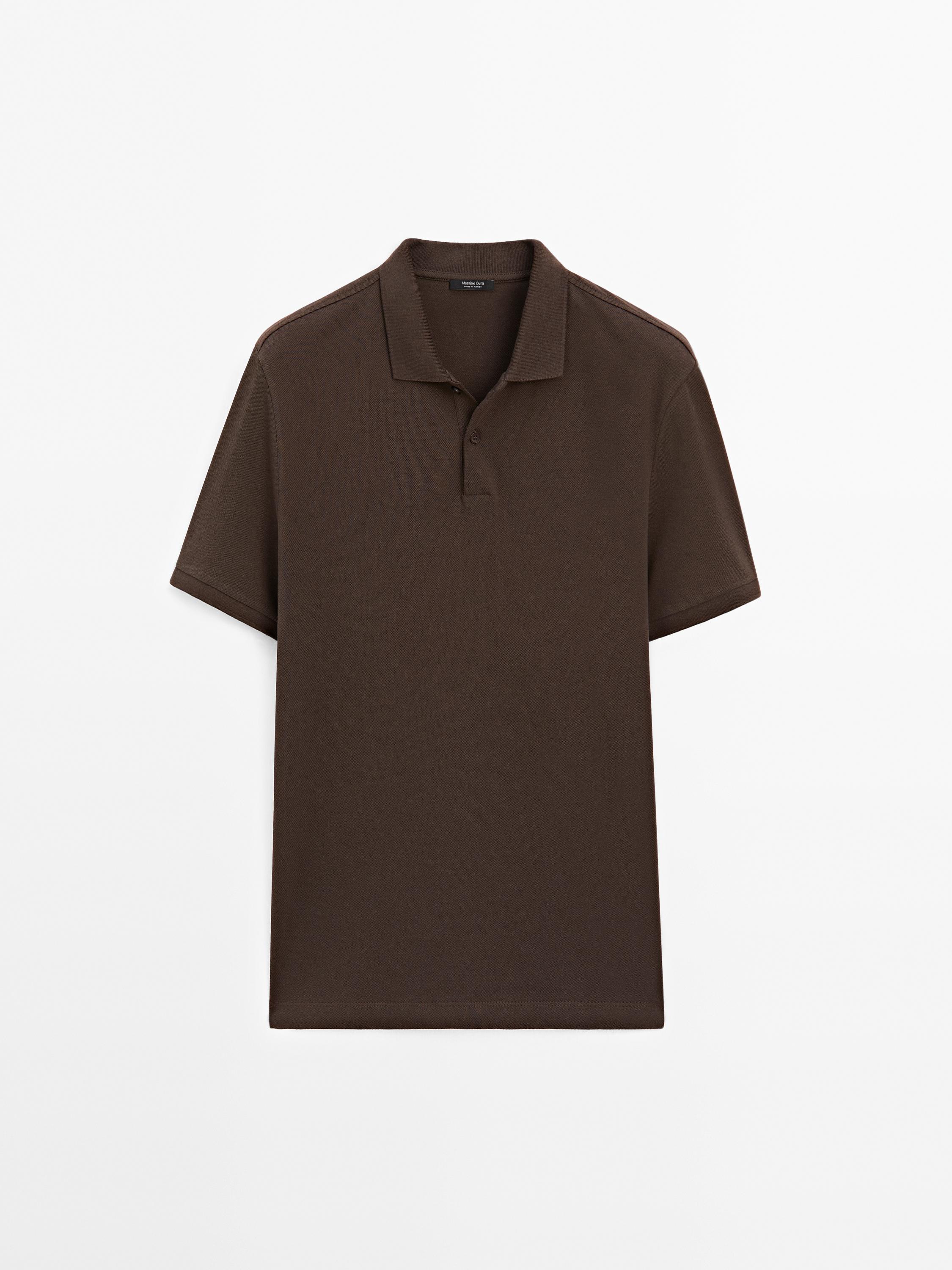 Polo micro structure pique cotton