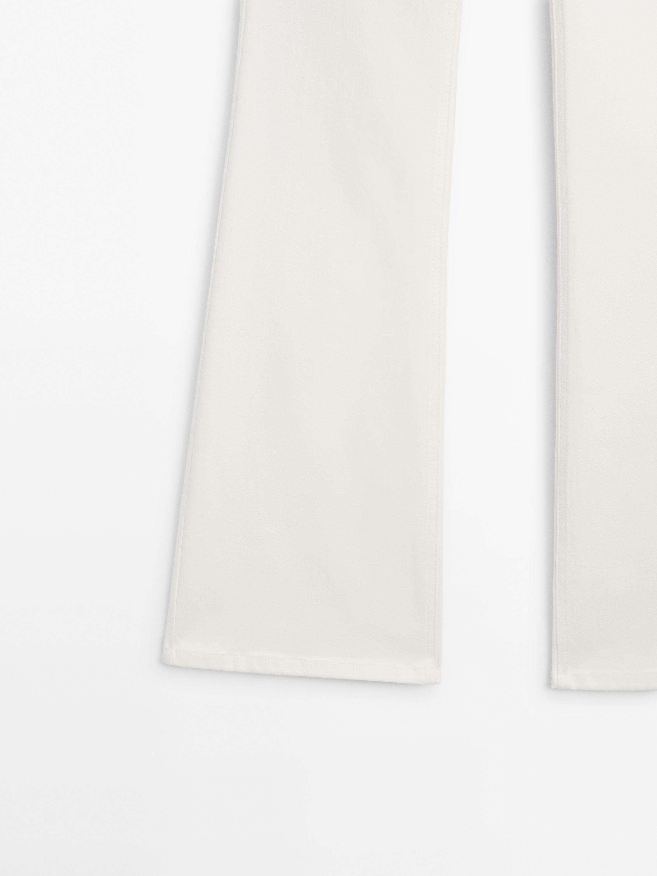 High-waist skinny flared jeans