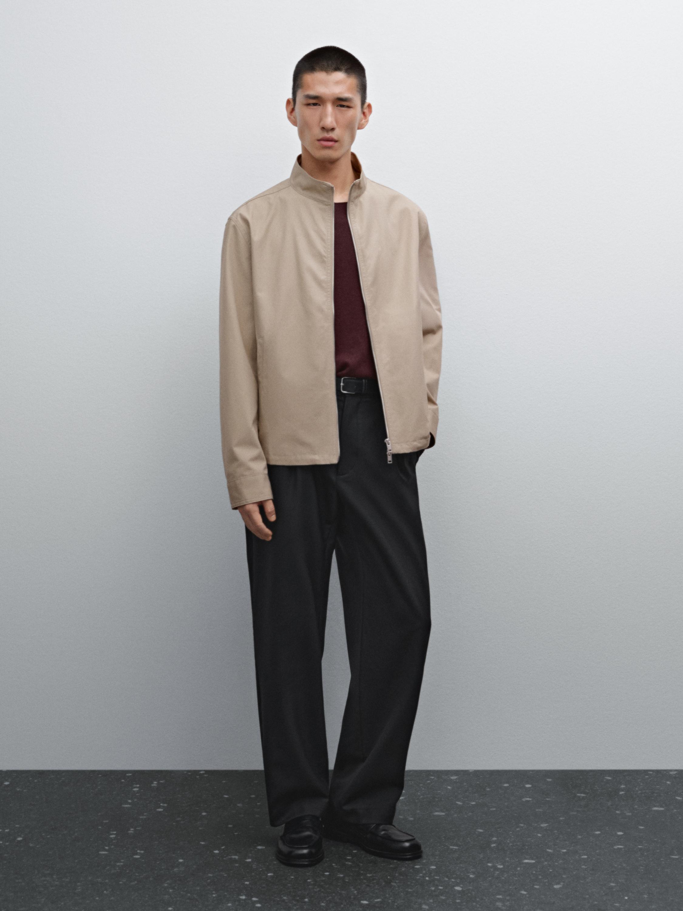 100% cotton zip jacket