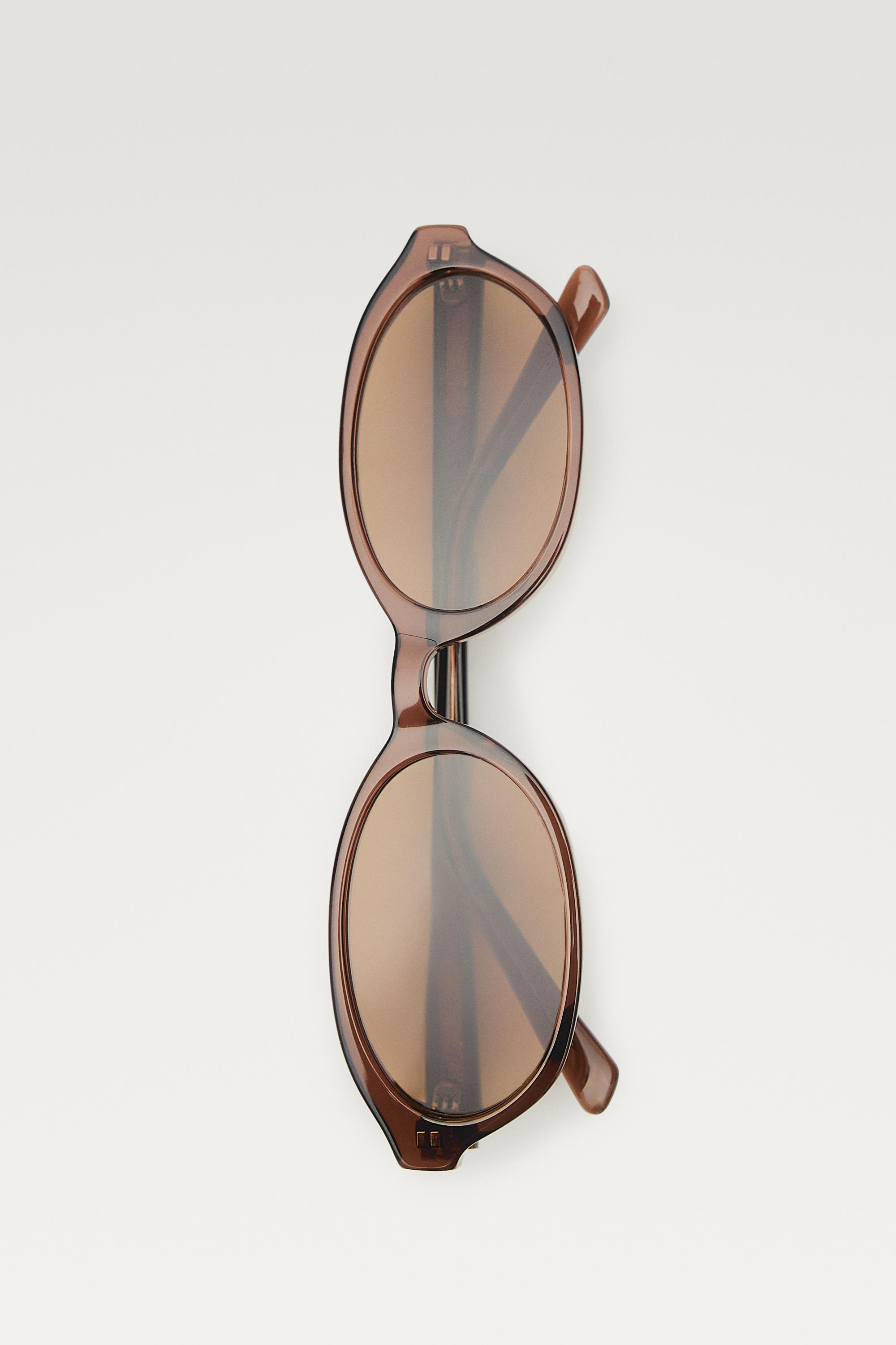 Round sunglasses — BROWN