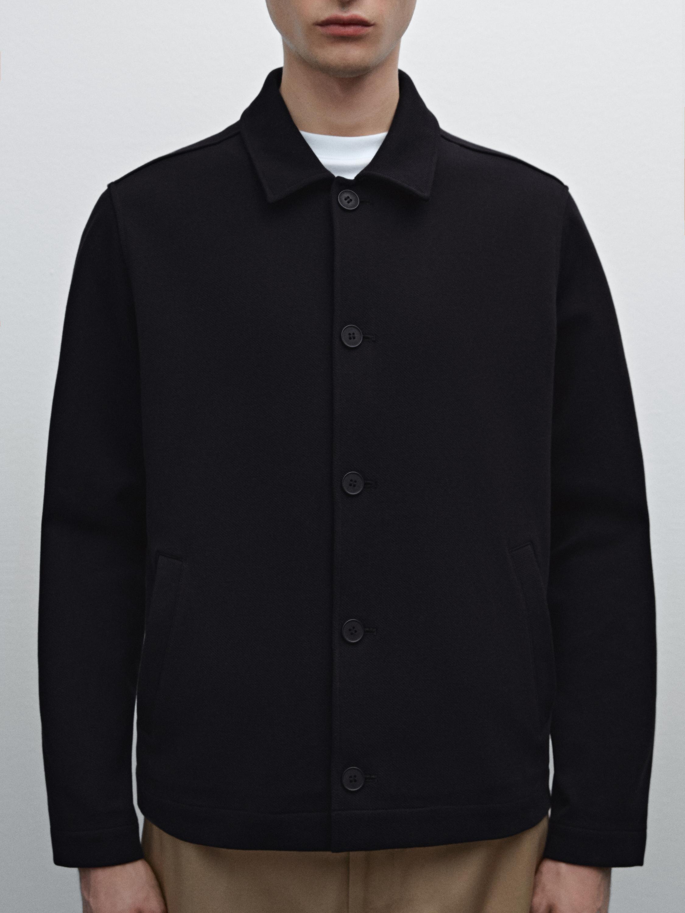 Koszula wierzchnia z diagonalu z mieszanki bawełny