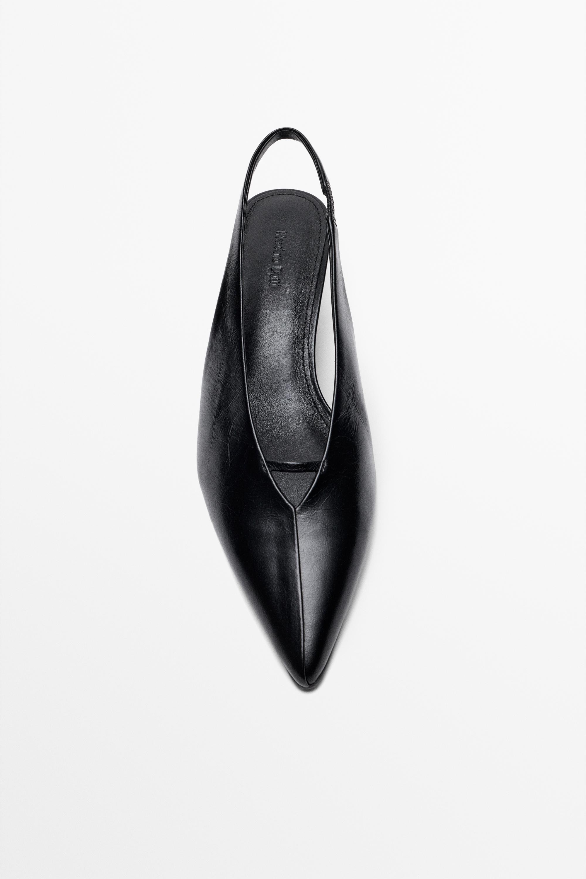 Slingback heels — BLACK