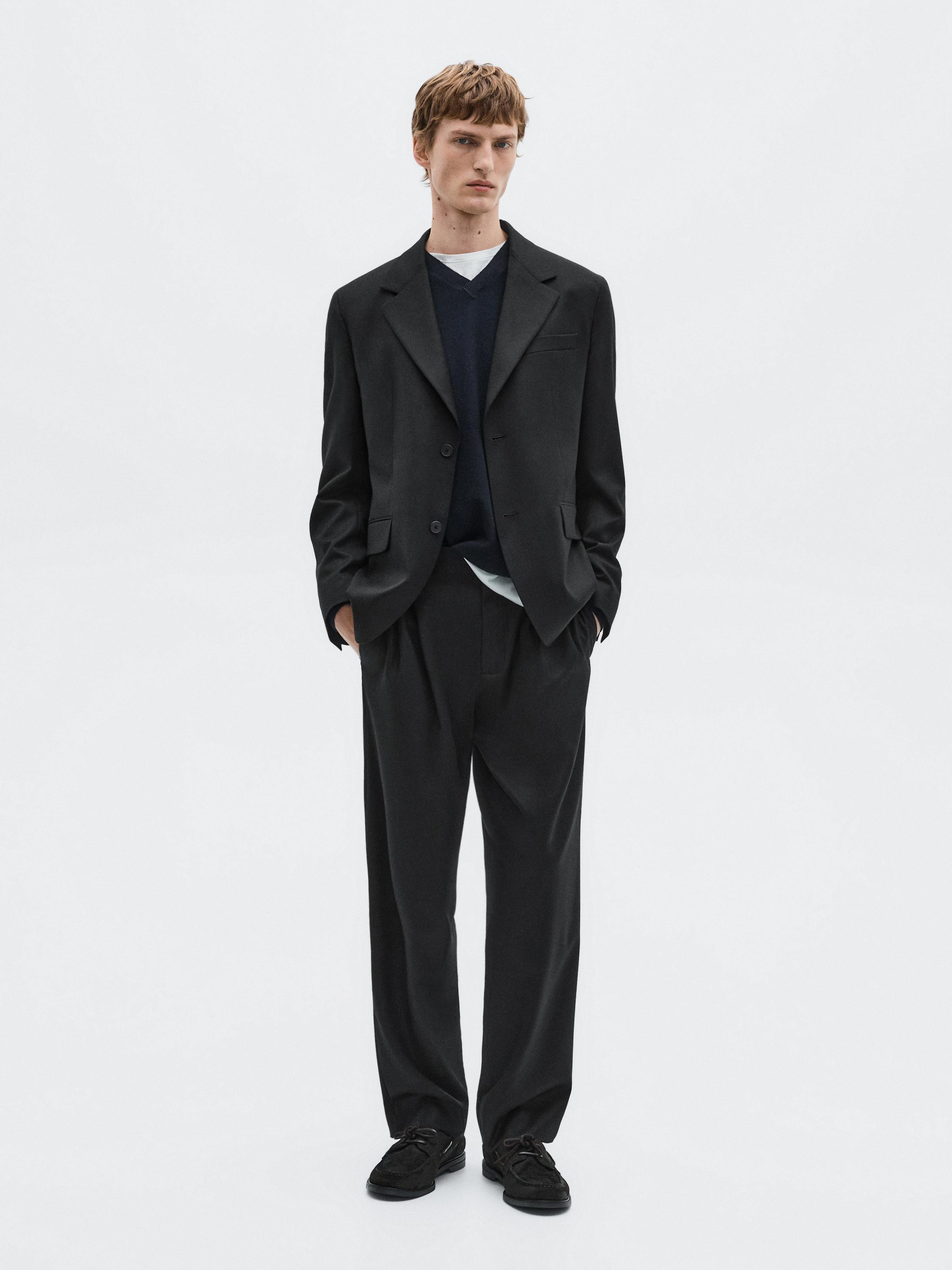 Flannel suit blazer - LIMITED