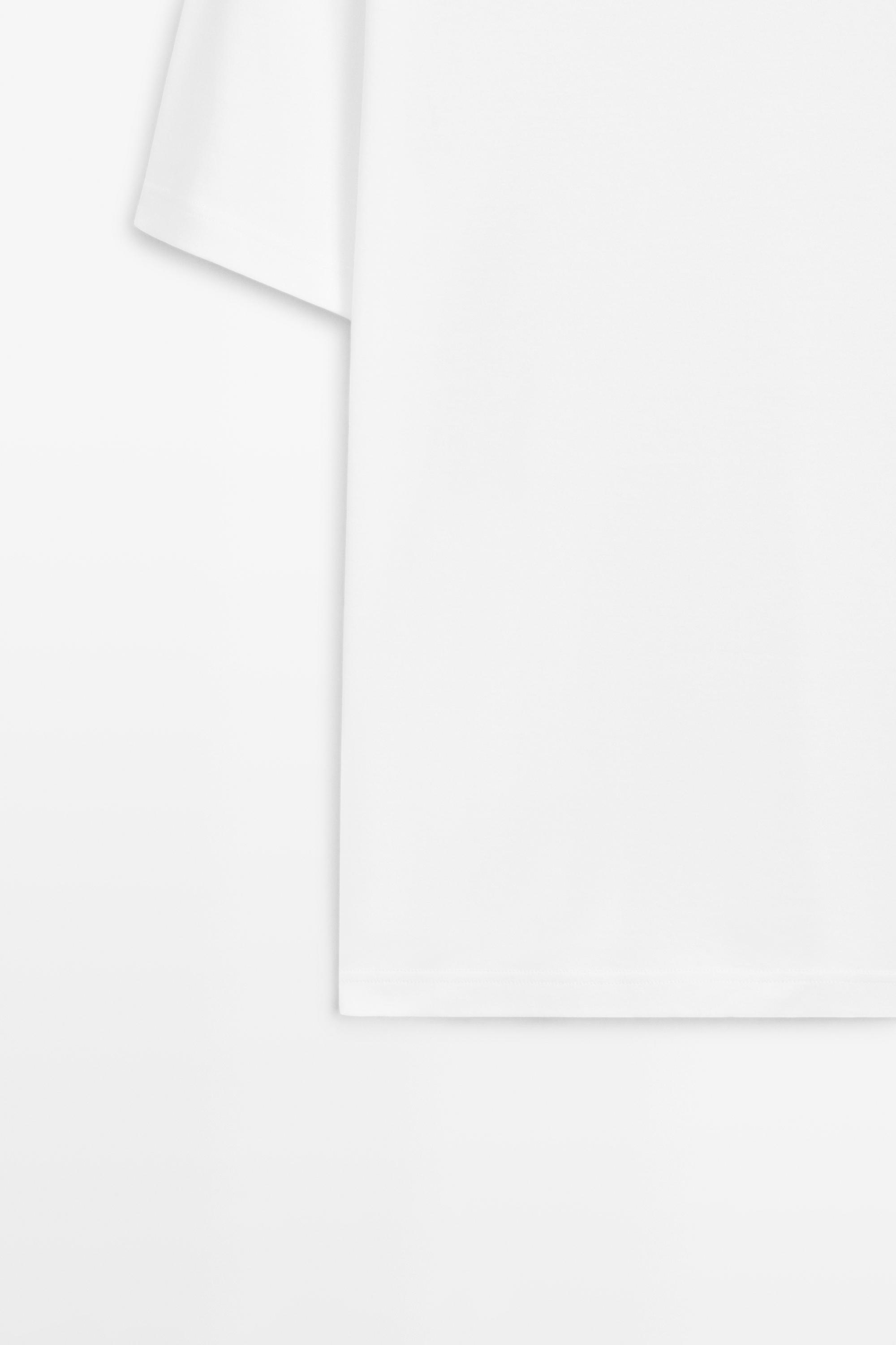 100% cotton short-sleeve T-shirt — WHITE