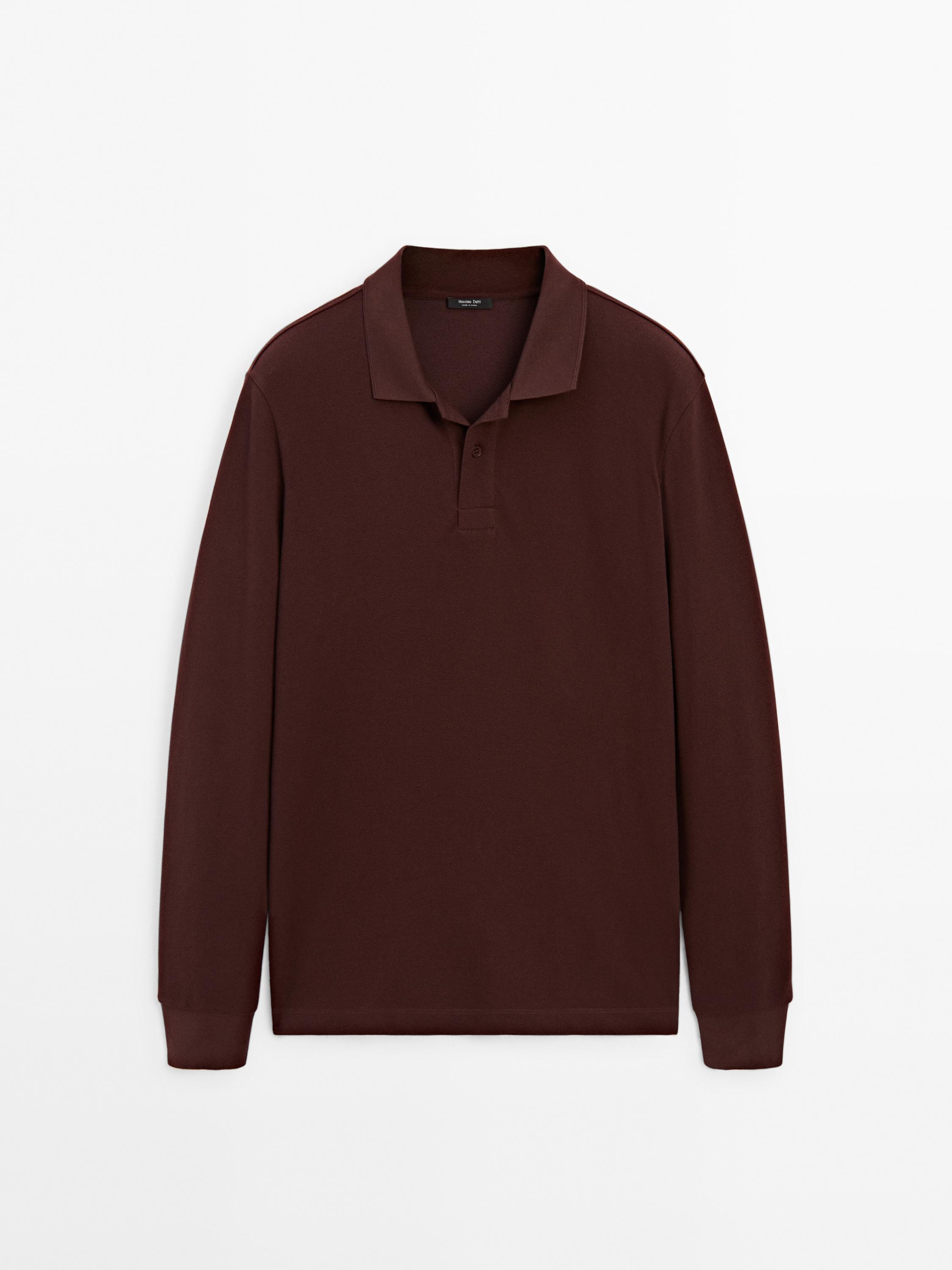 Cotton blend polo shirt