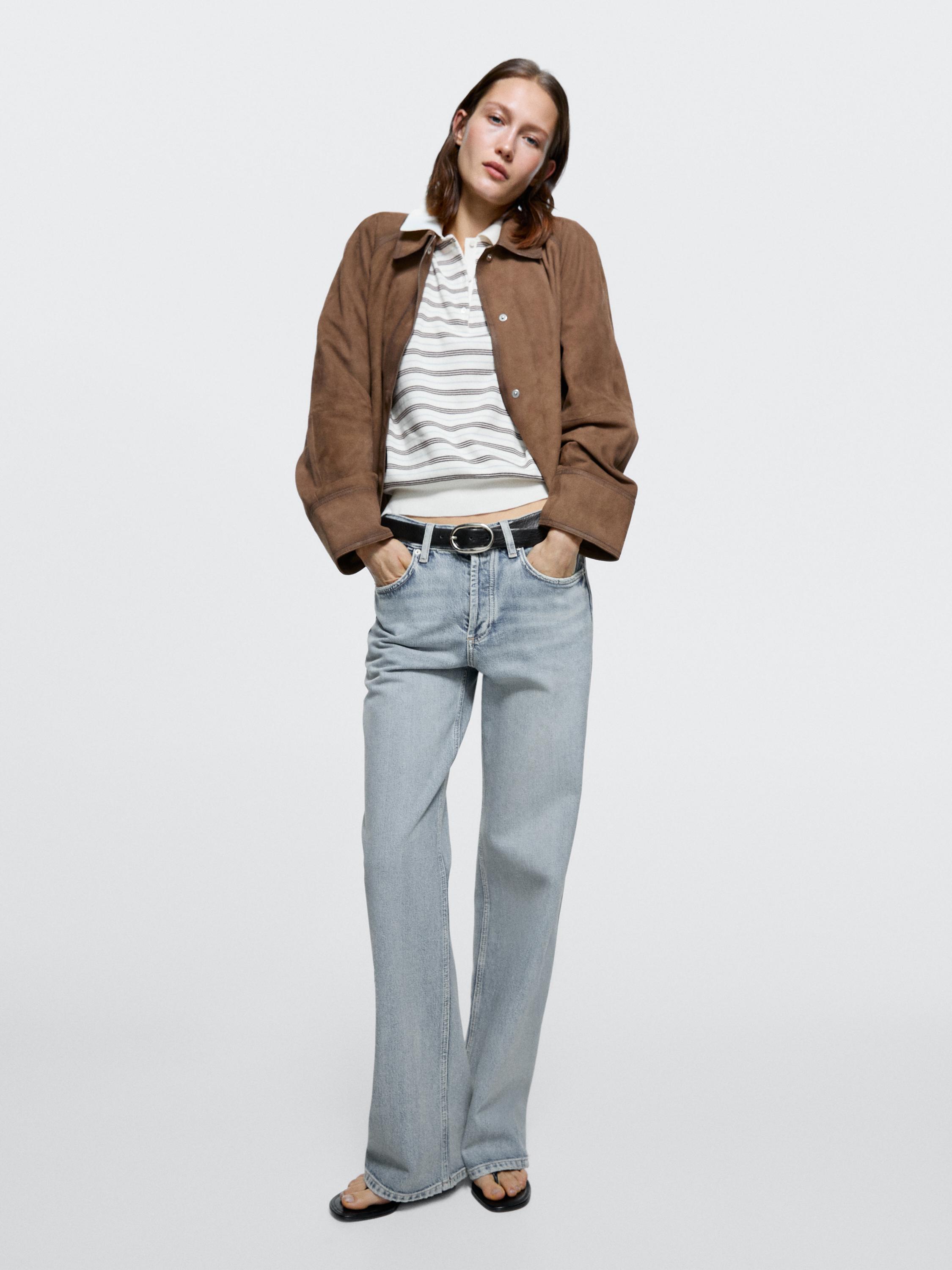 Mid-rise wide-leg jeans — Light Blue