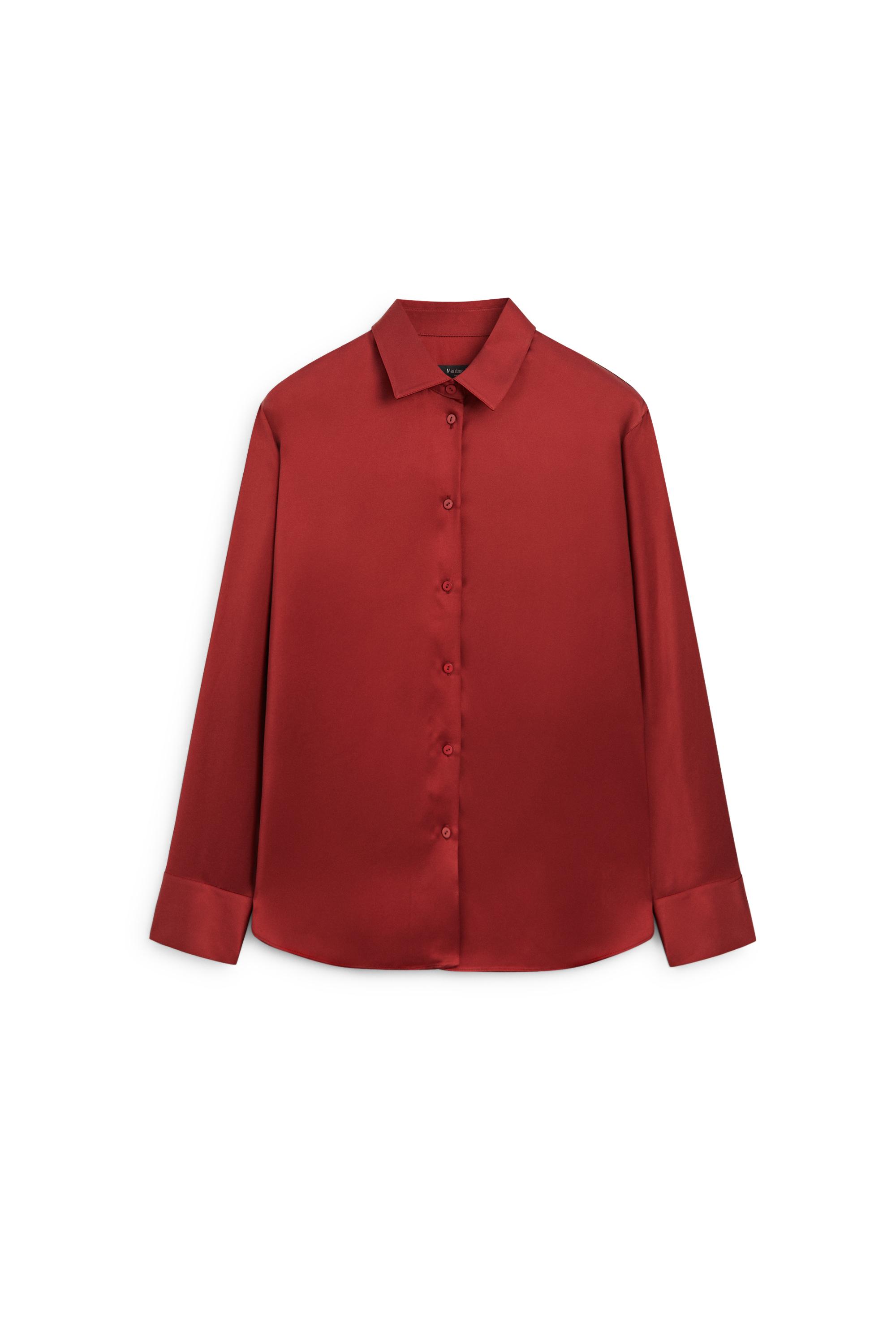 Massimo Dutti Dökümlü saten gömlek