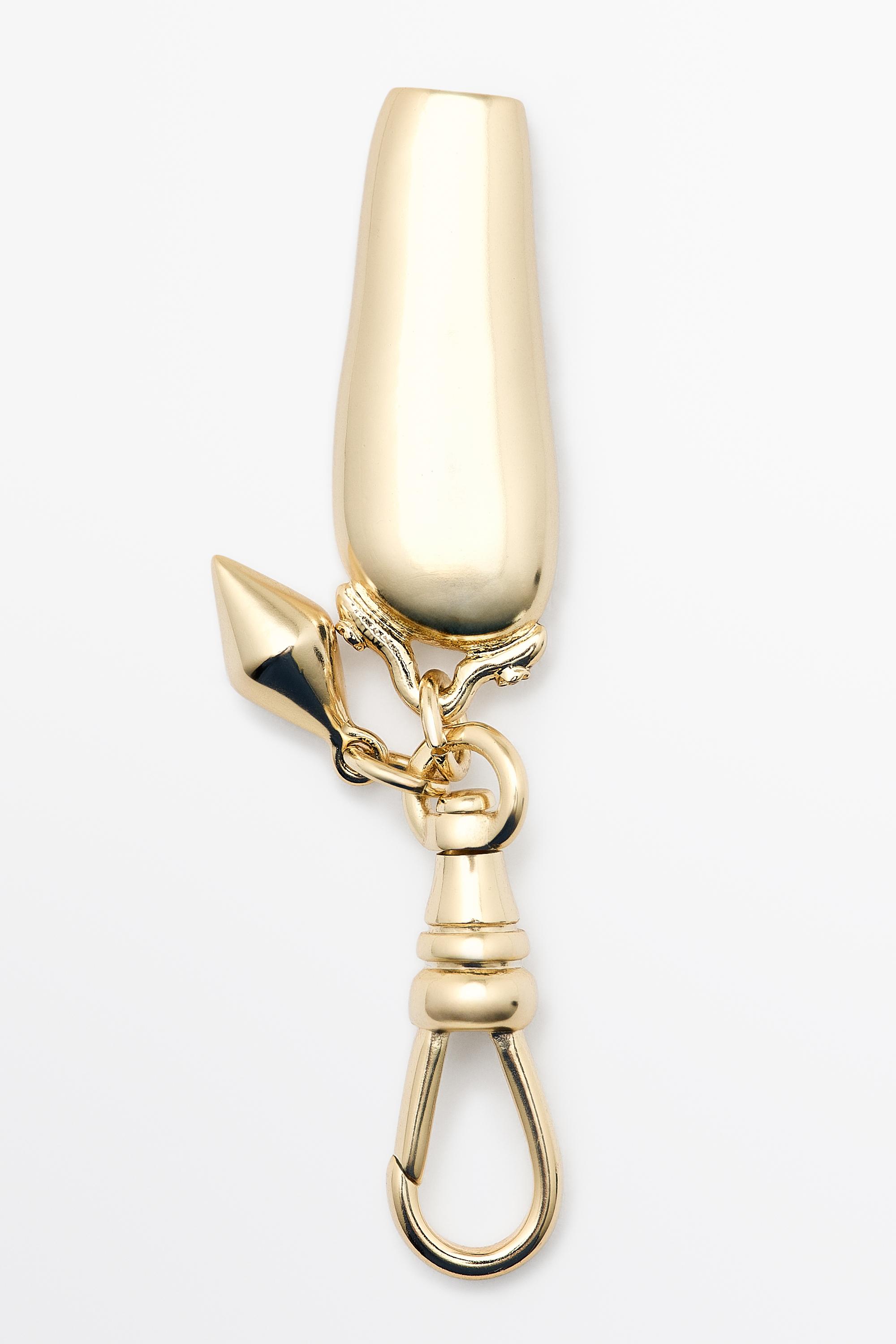 Elongated charm pendant — GOLDEN (alternate view)