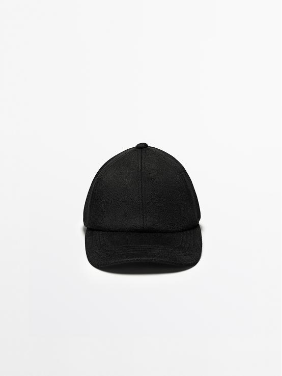 Casquette en laine mélangée