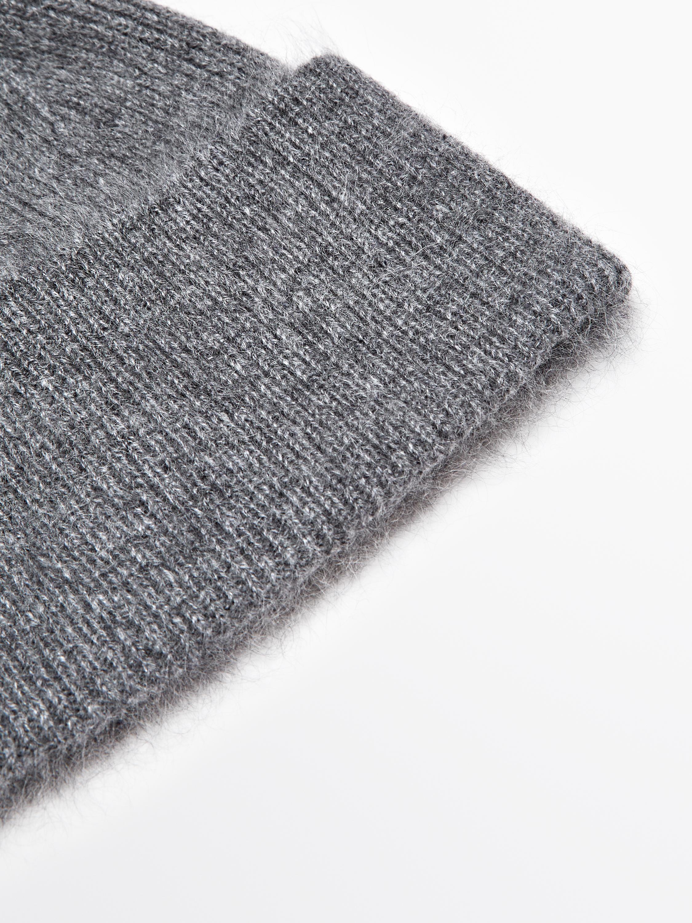 Gorro de malha 100% caxemira