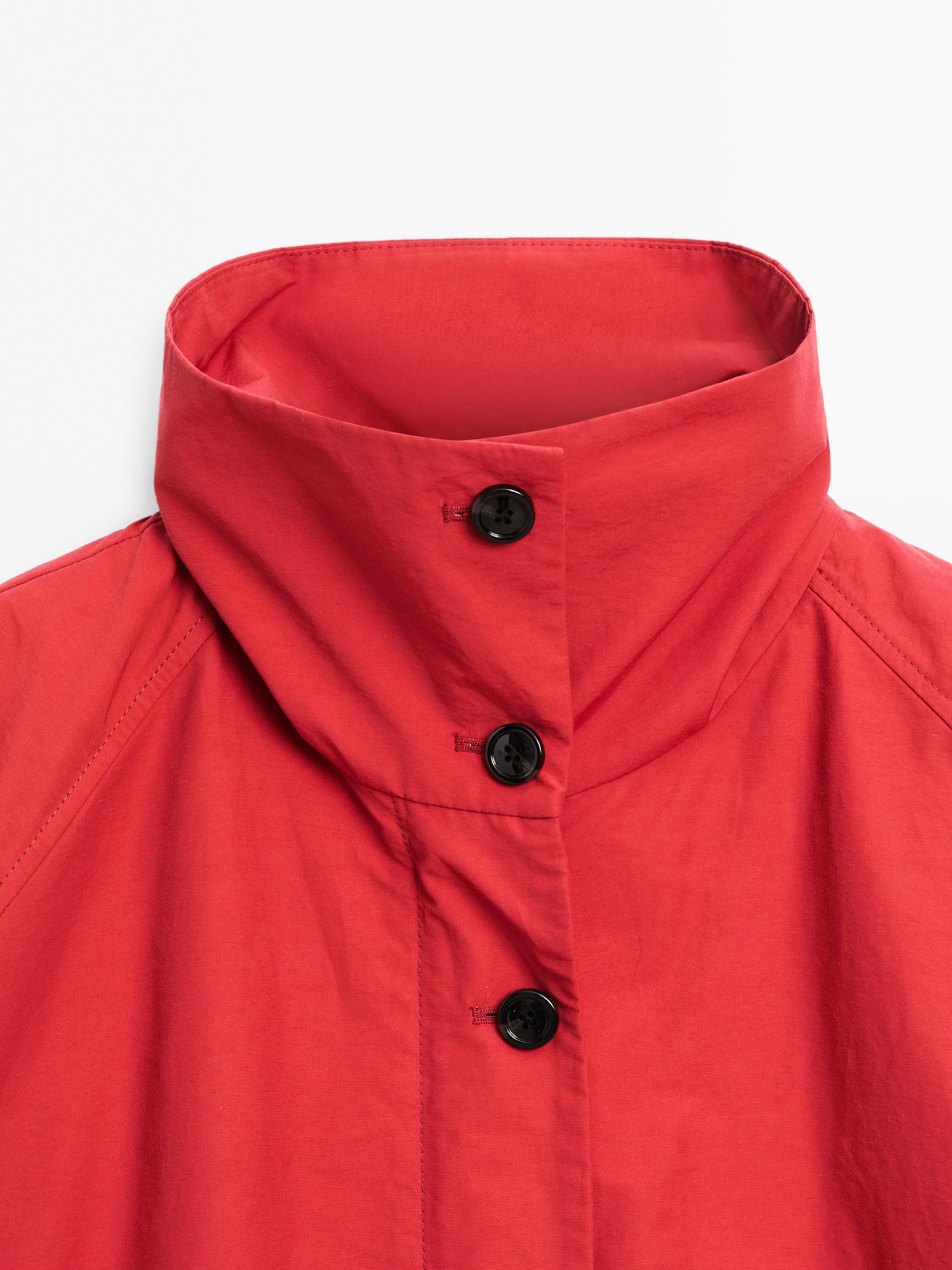 Jaket gembung bomber leher tinggi