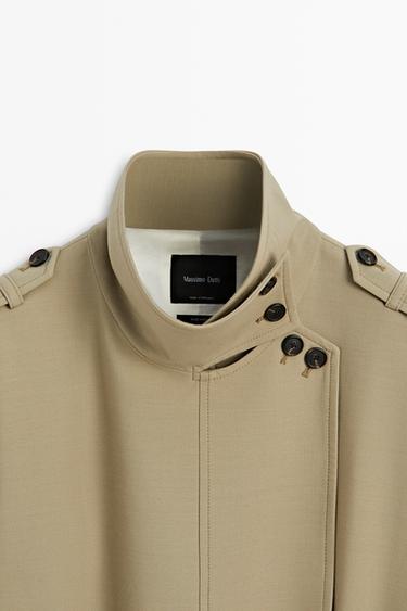 Mid-length belted trench coat — BEIGE 9