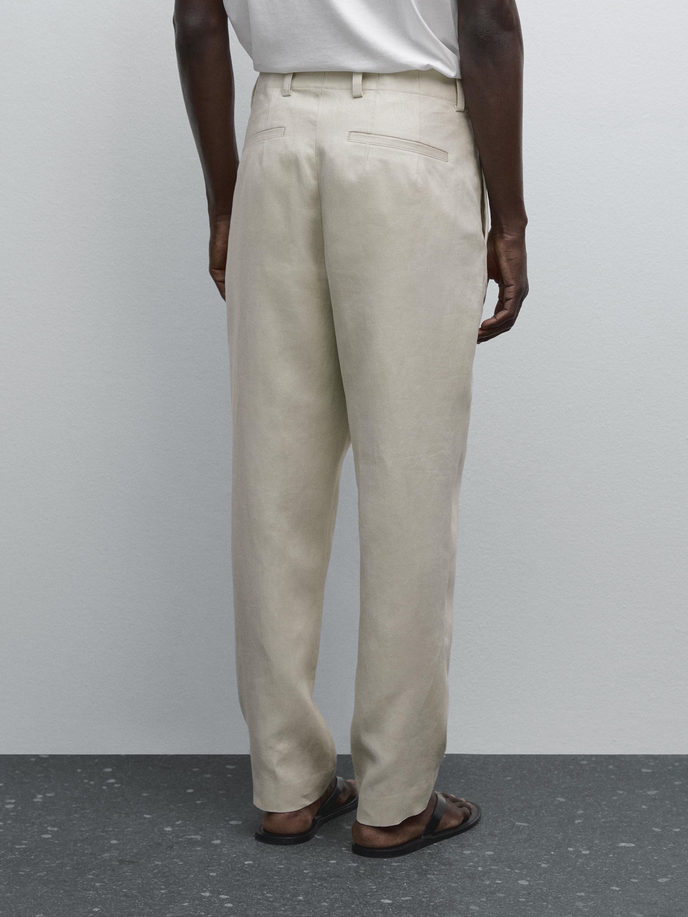 Pantaloni 100% lino