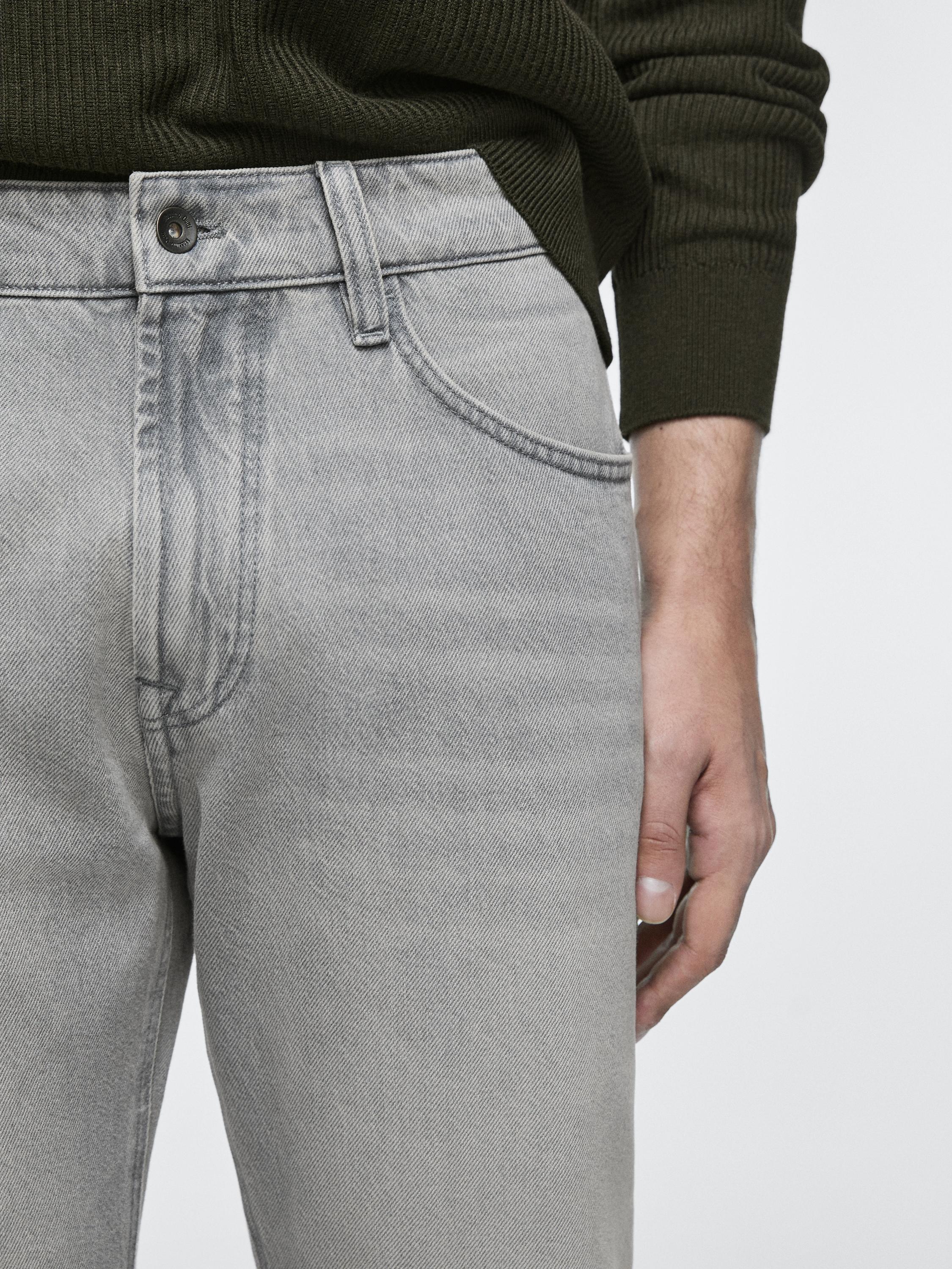 Tapered fit jeans — GREY