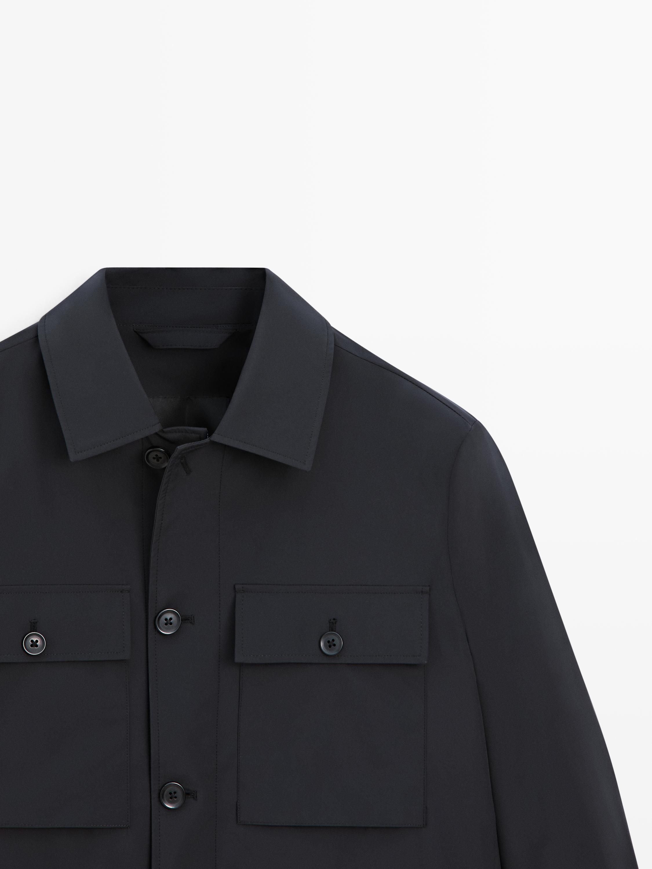 Short jacket with pocket details — NAVY BLUE