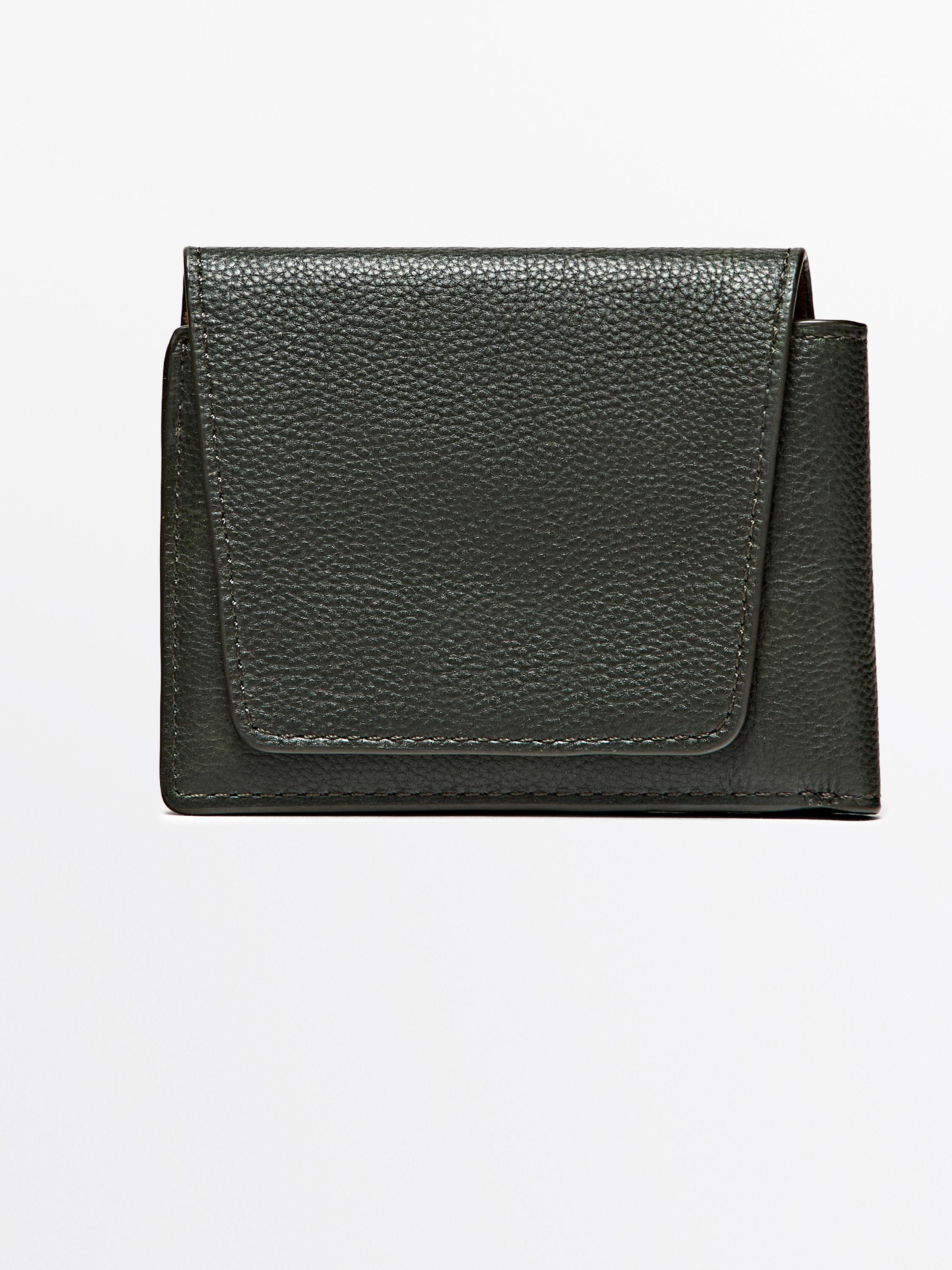 Nappa leather wallet — GREEN