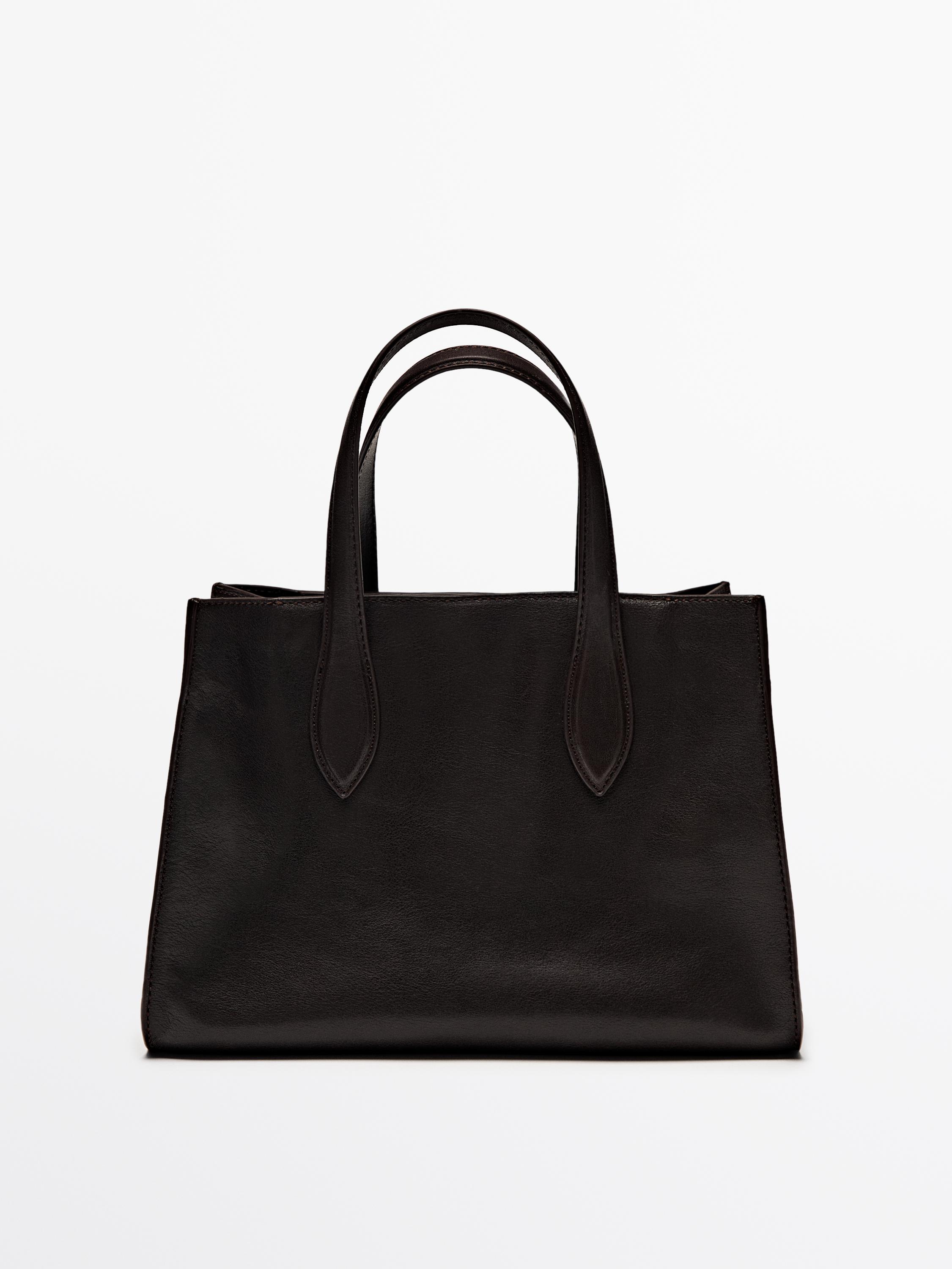 Mid-size nappa leather MD ICON tote bag