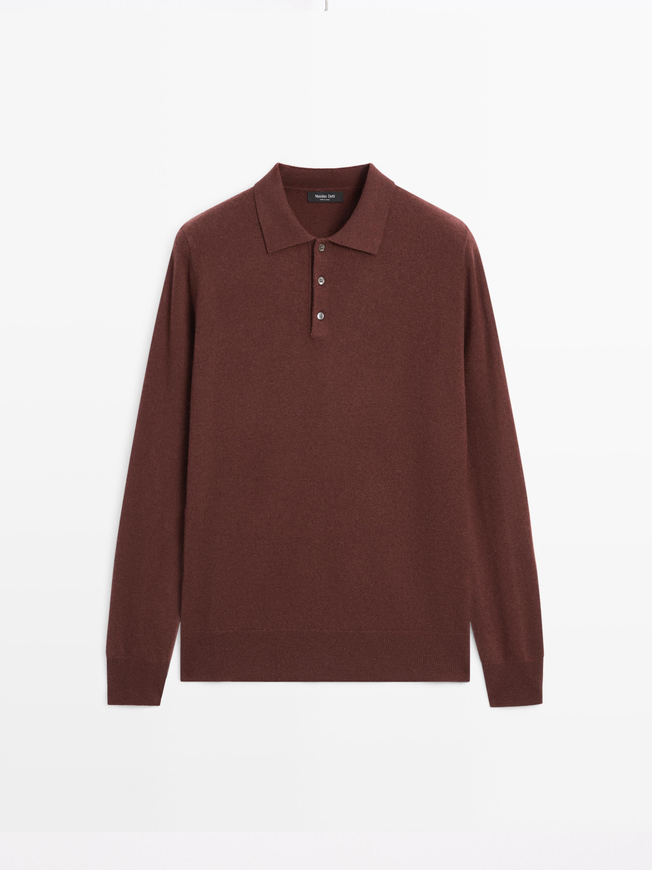 Jersey polo punto mezcla lana