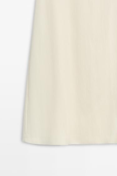 Straight midi skirt with button detail — CREAM 7