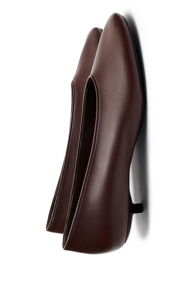 Low heel leather ballet flat - LIMITED EDITION — BURGUNDY 8