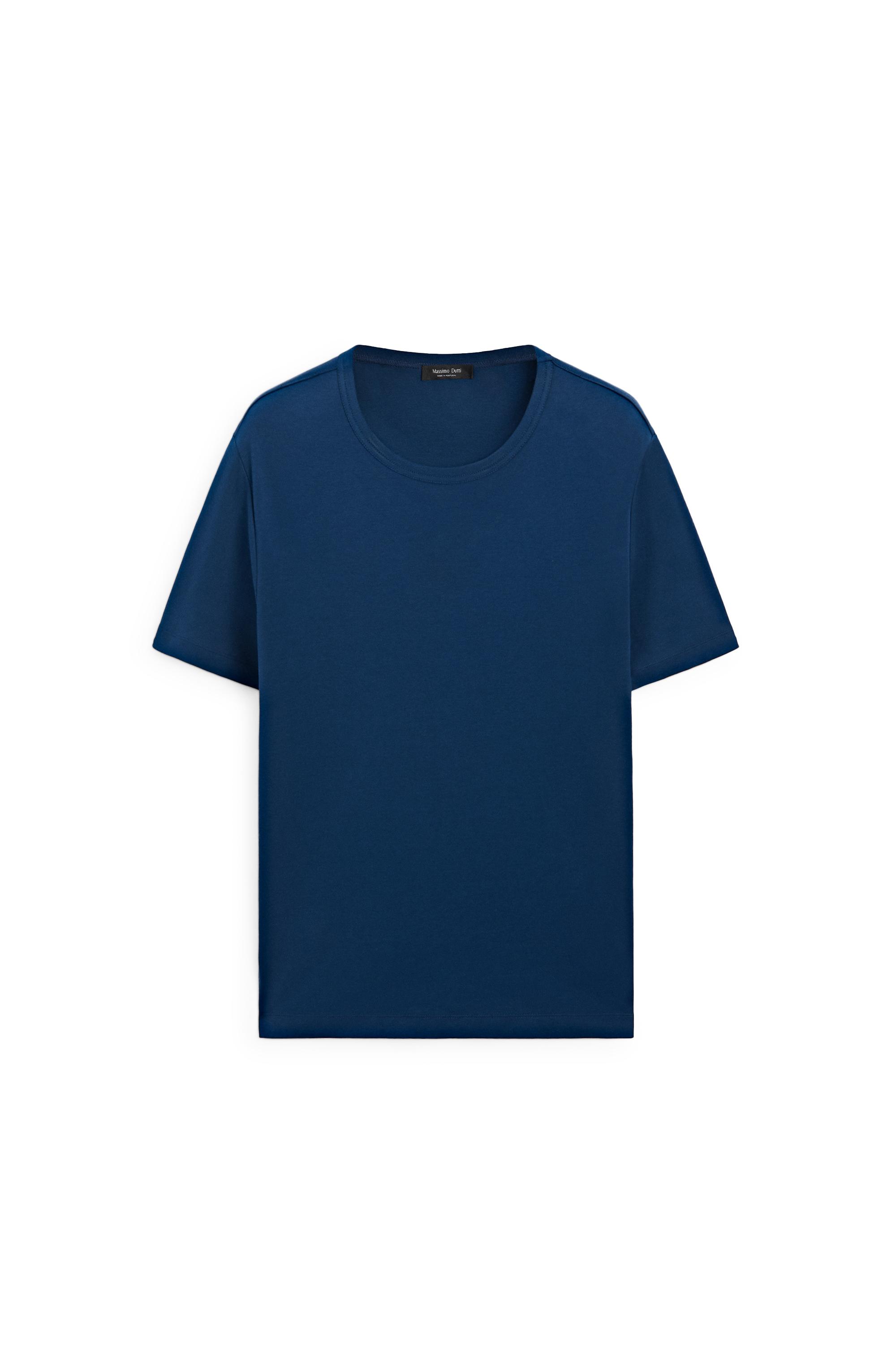 100% Cotton Short-Sleeve T-Shirt — FADED PETROL BLUE