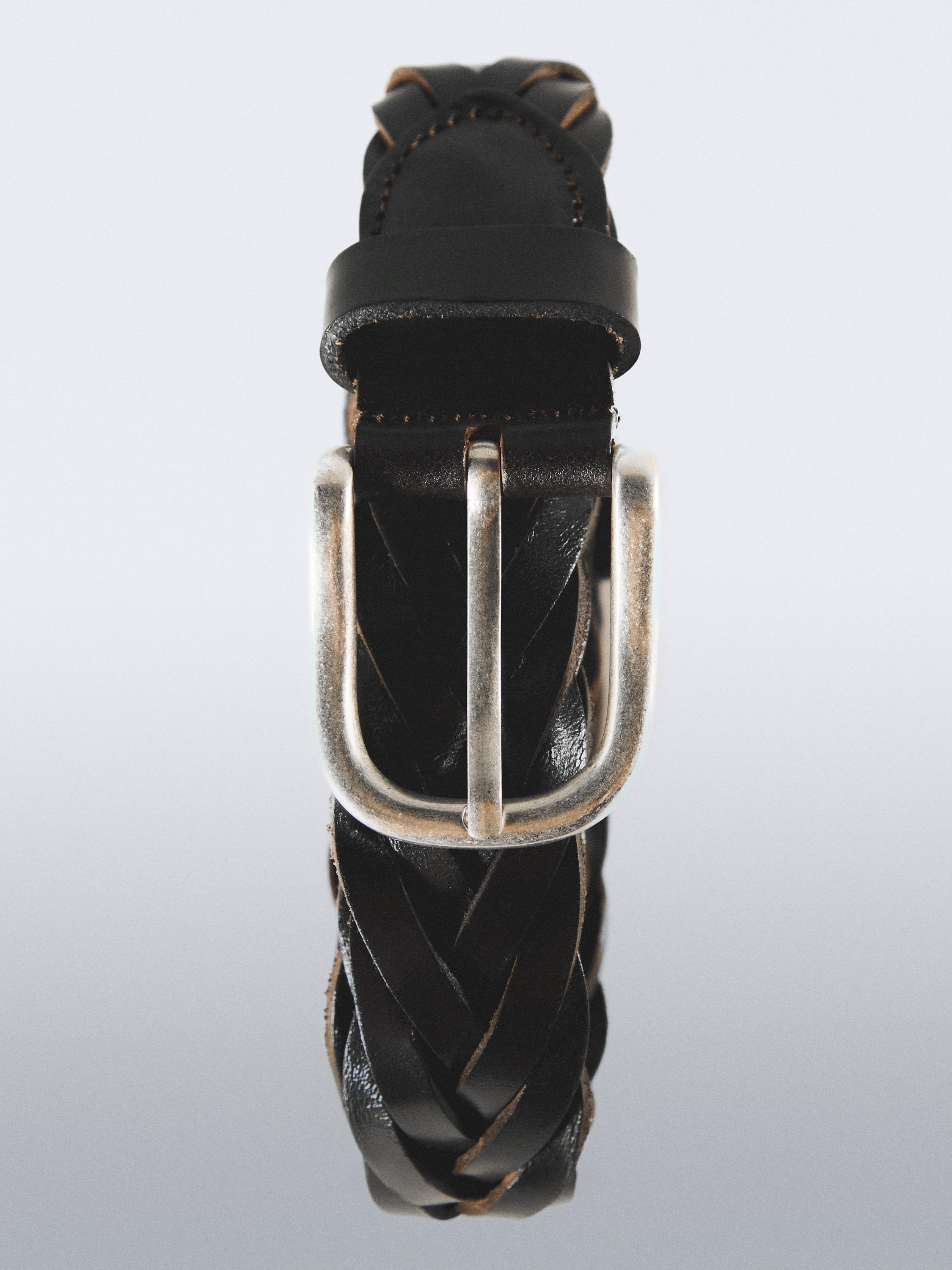 Pleten pas iz napa usnja