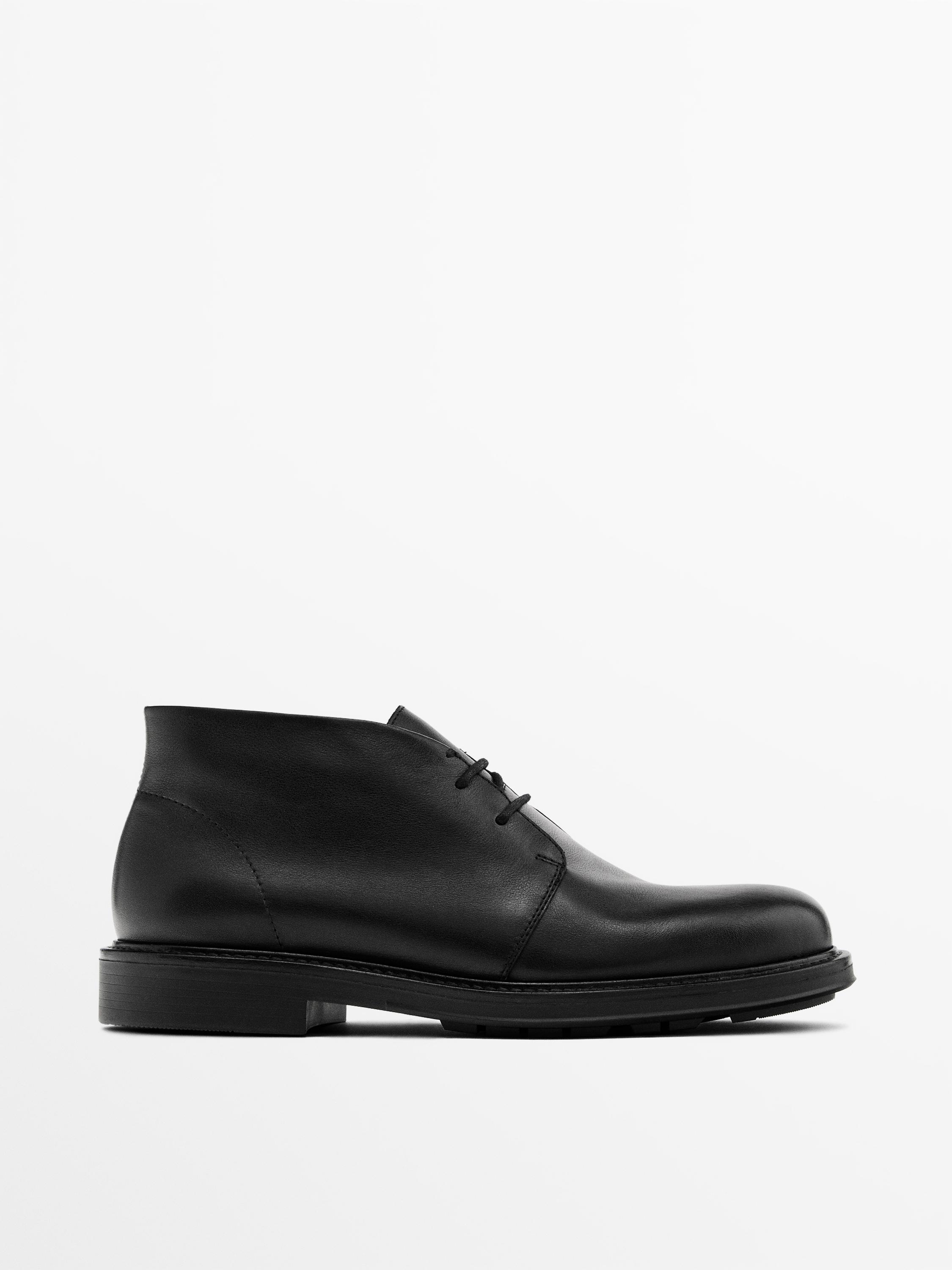 Leather safari boots