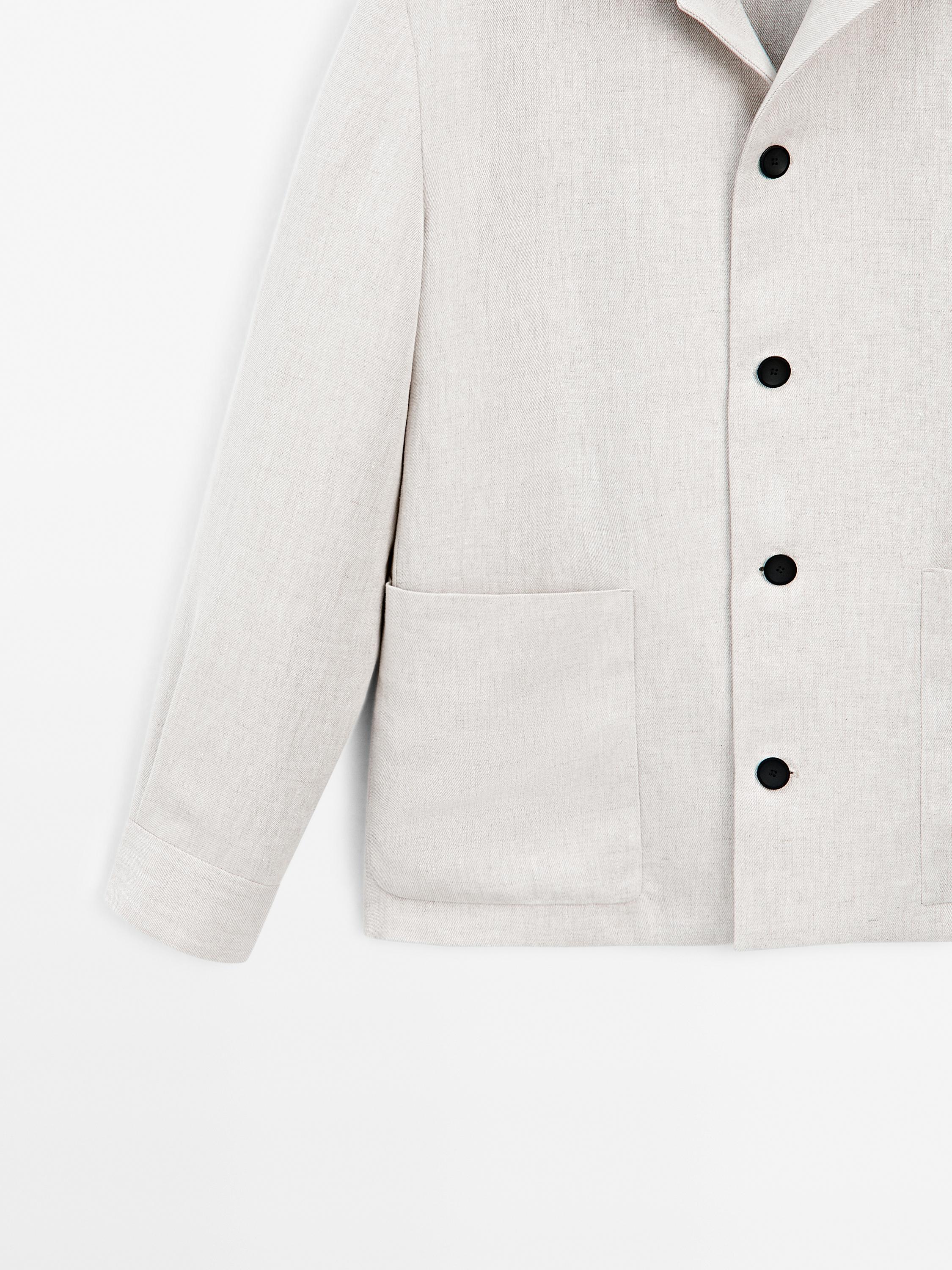 100% linen faded overshirt - Limited Edition