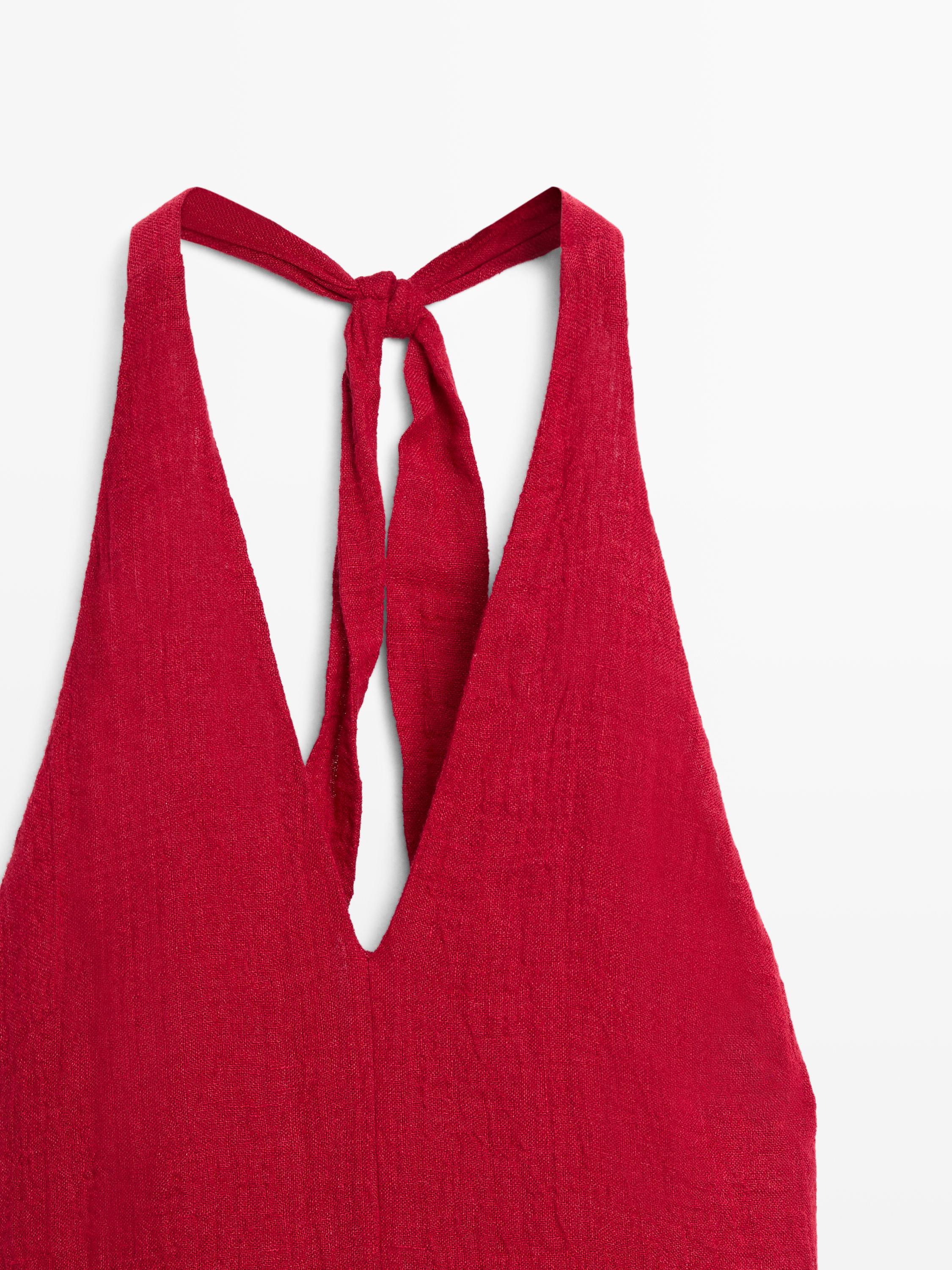 Women's Linen Dresses - Massimo Dutti - US