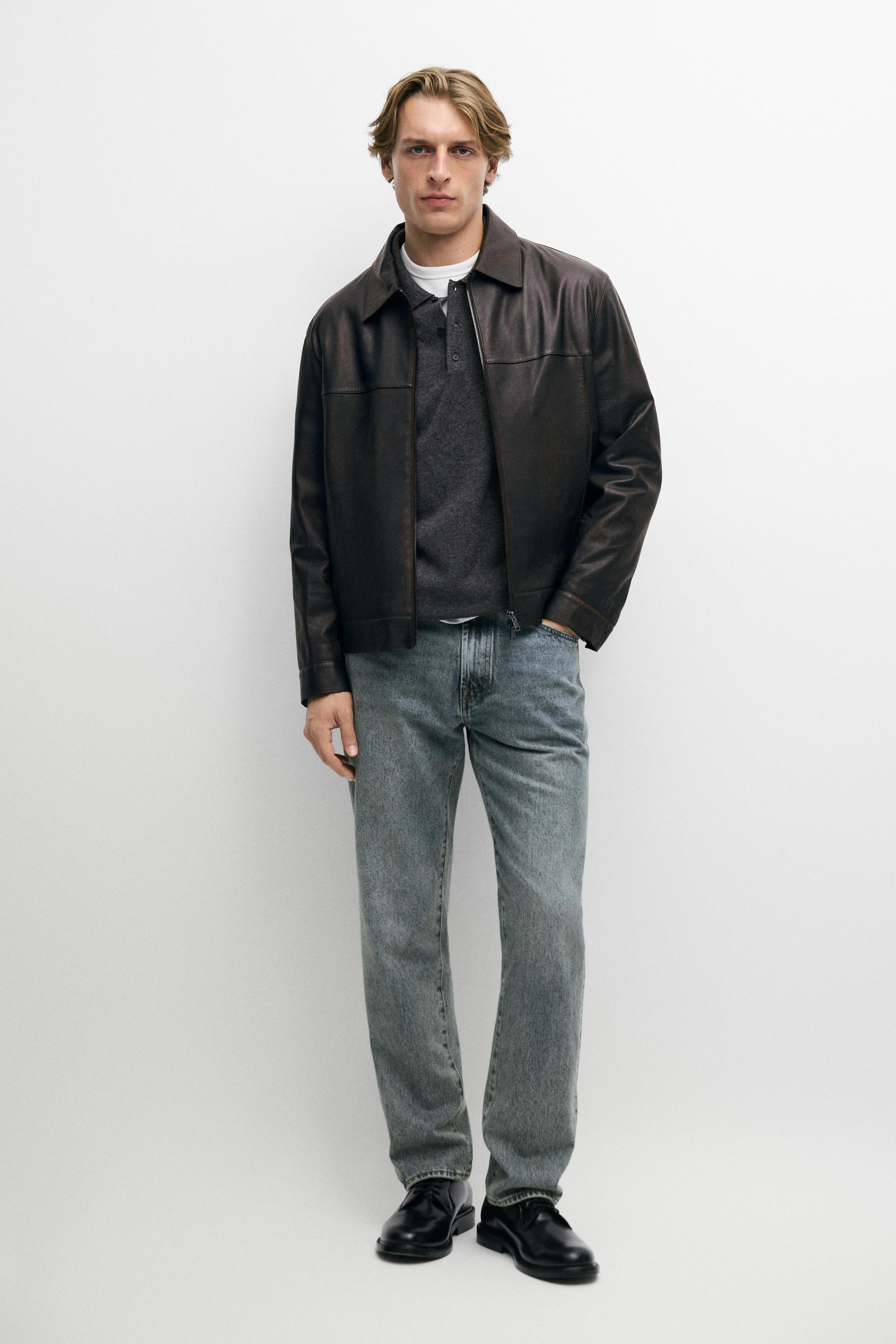 Men's Leather Jackets - Massimo Dutti - ES