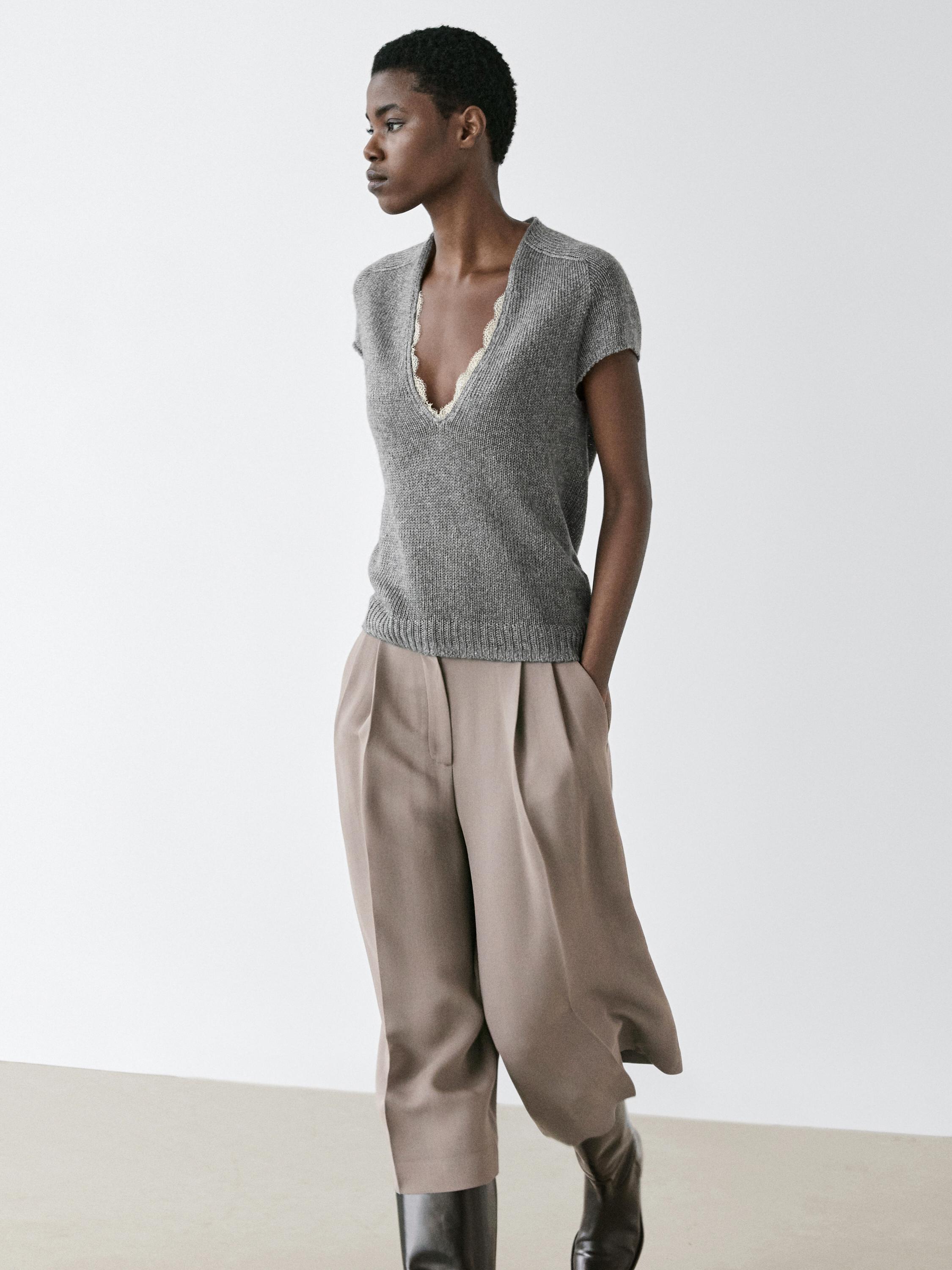 Jersei punt màniga curta encaix