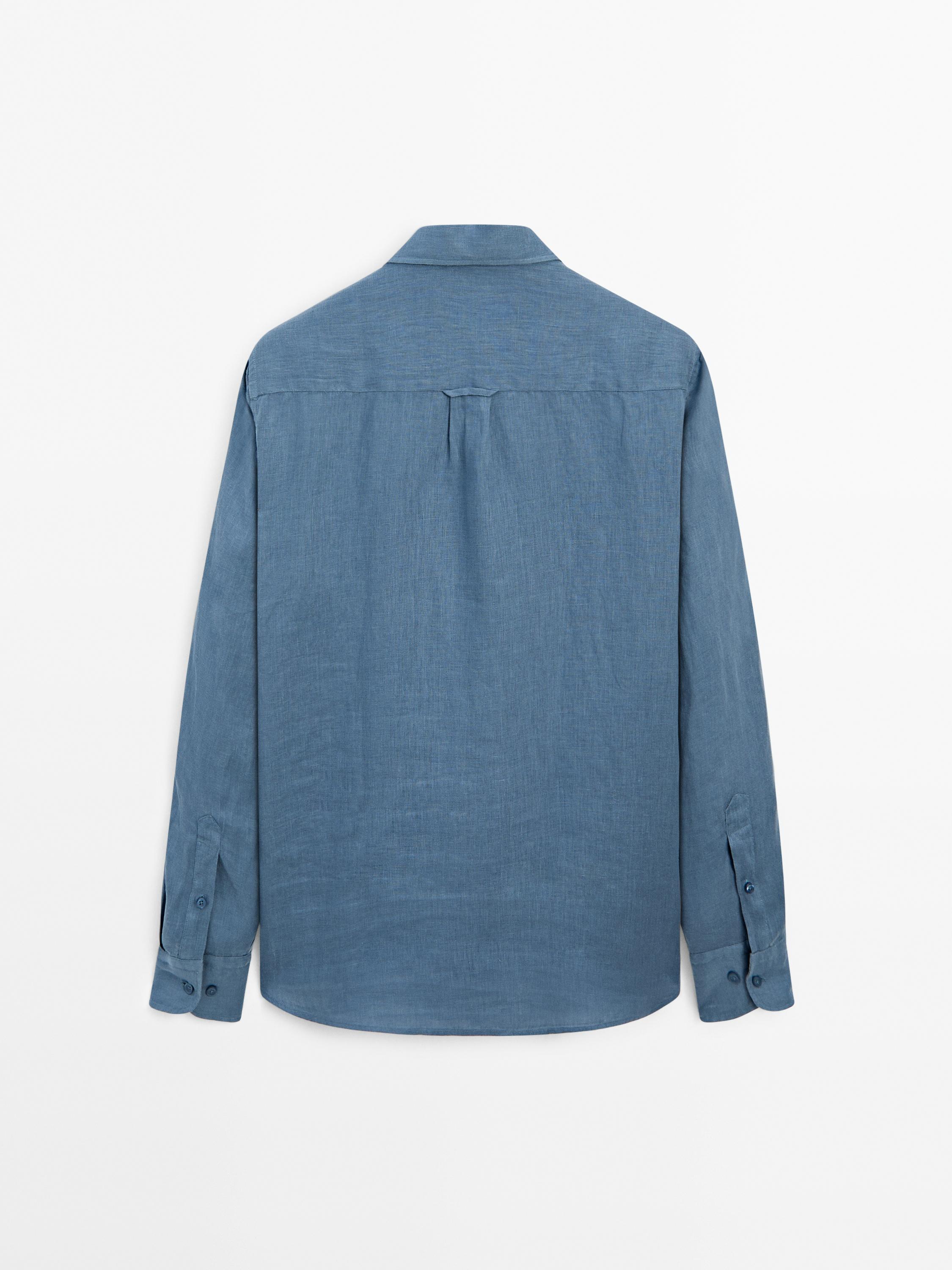 100% linen regular fit shirt