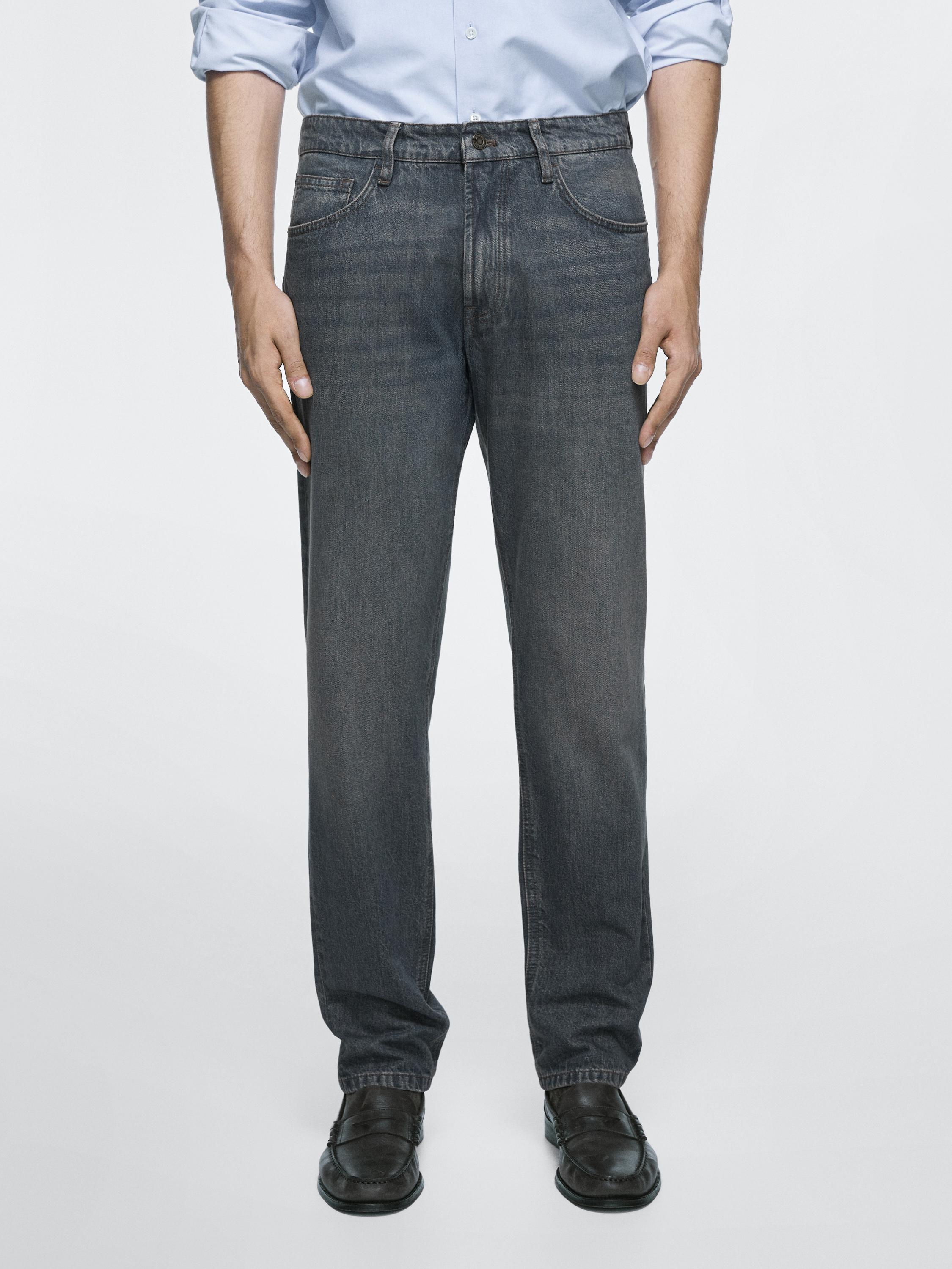Tapered fit jeans — DARK BLUE