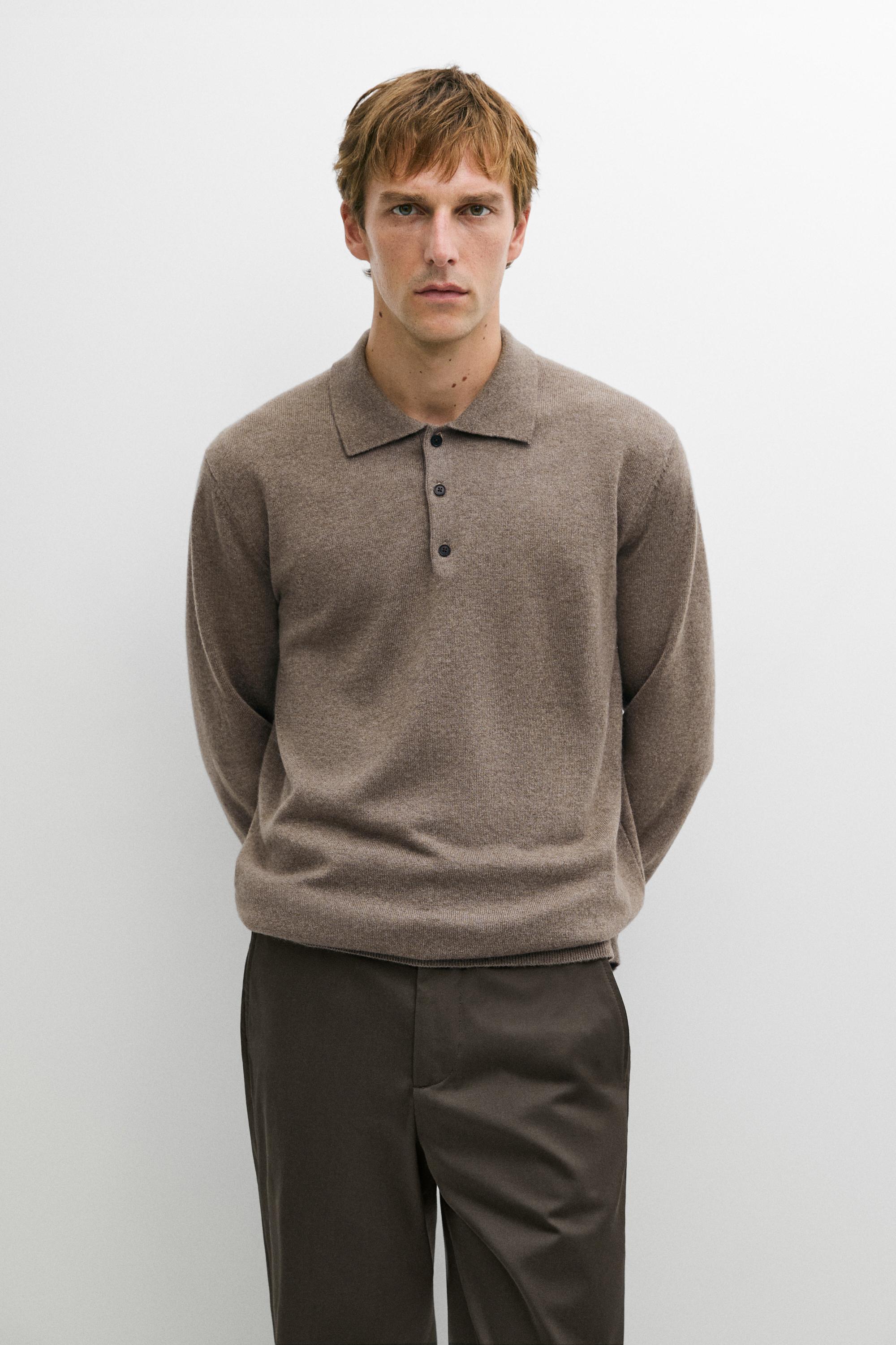 Maglia a polo in 100% cashmere