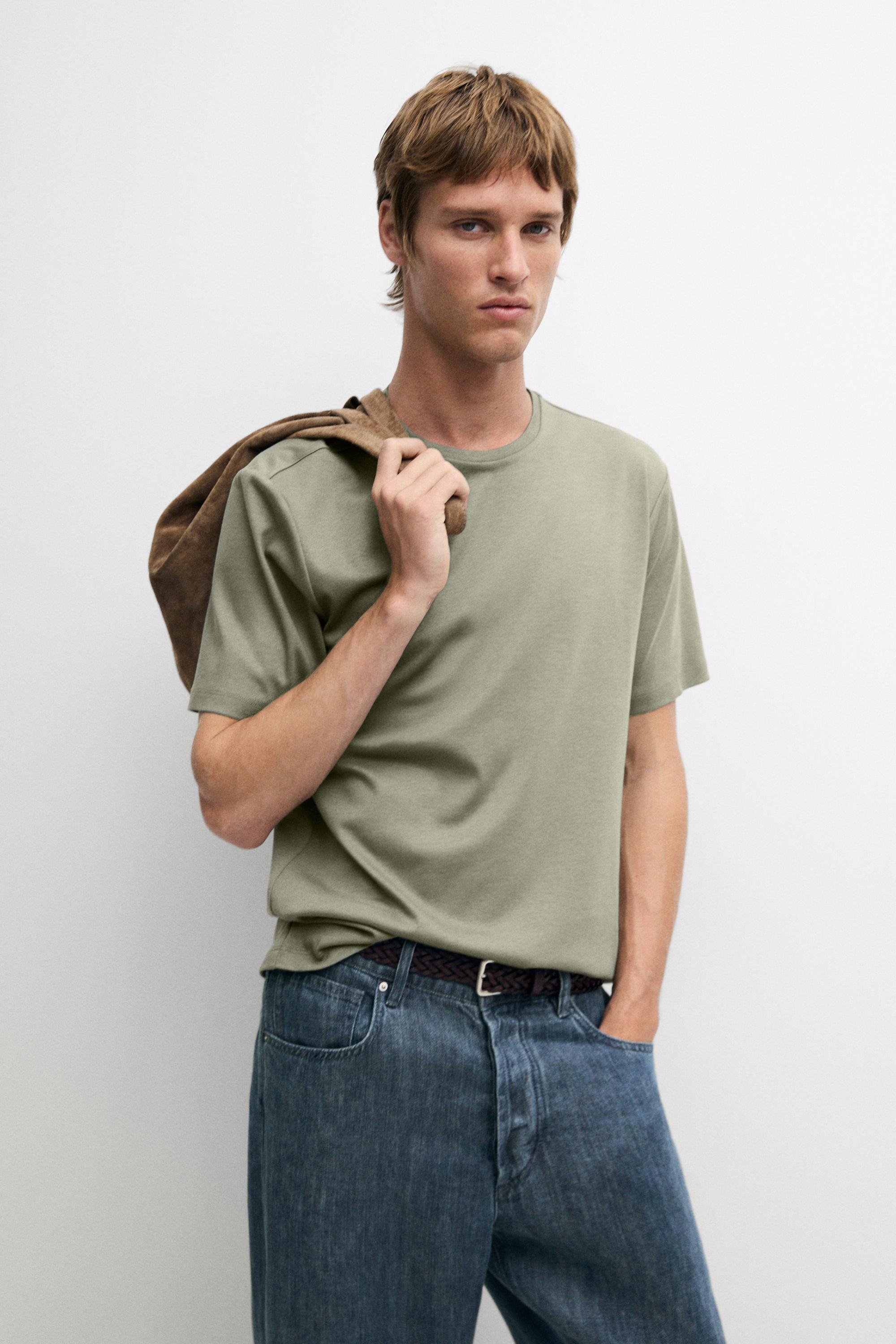 T-shirt manches courtes en coton mélangé
