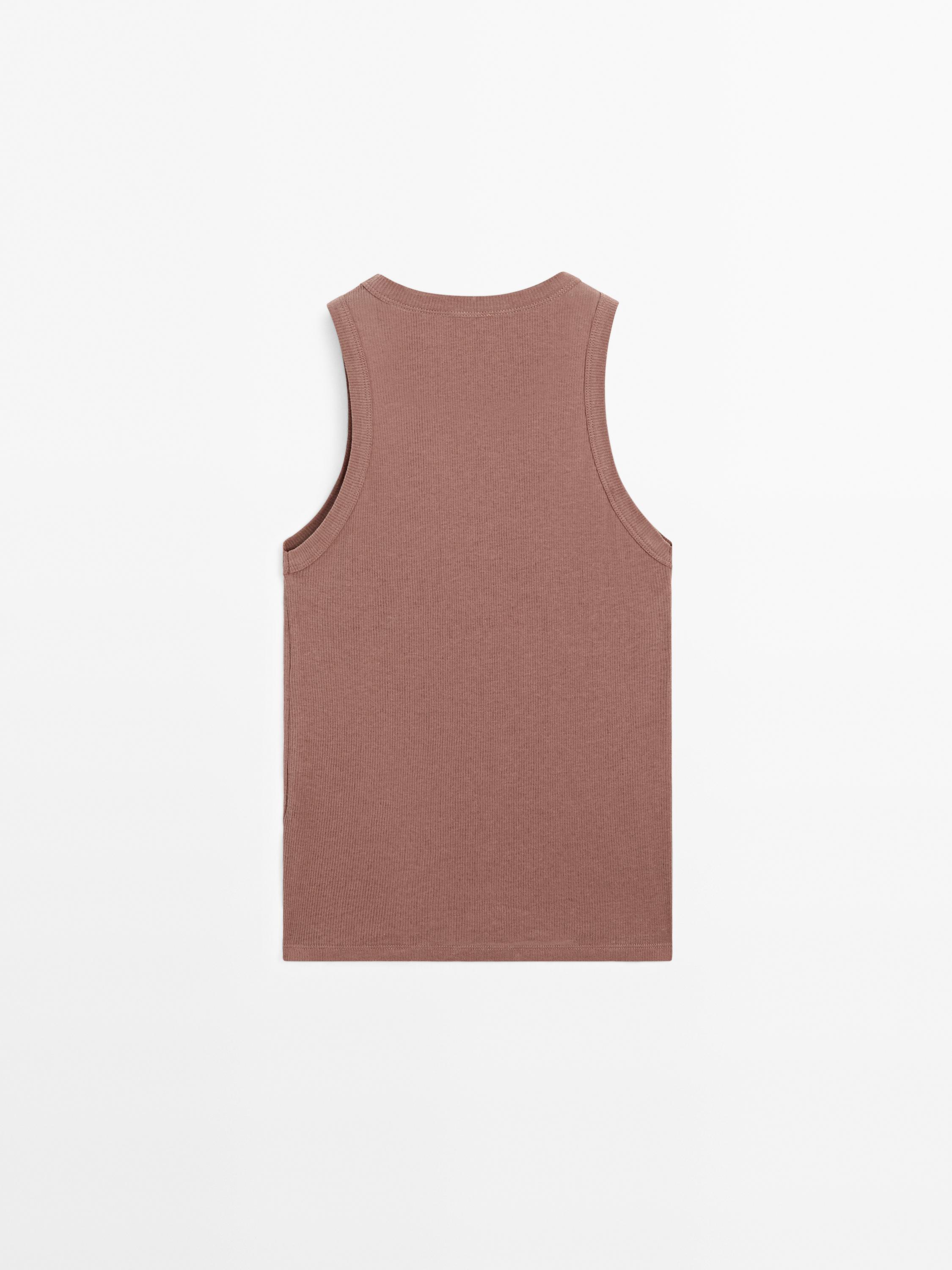 100% cotton halter top