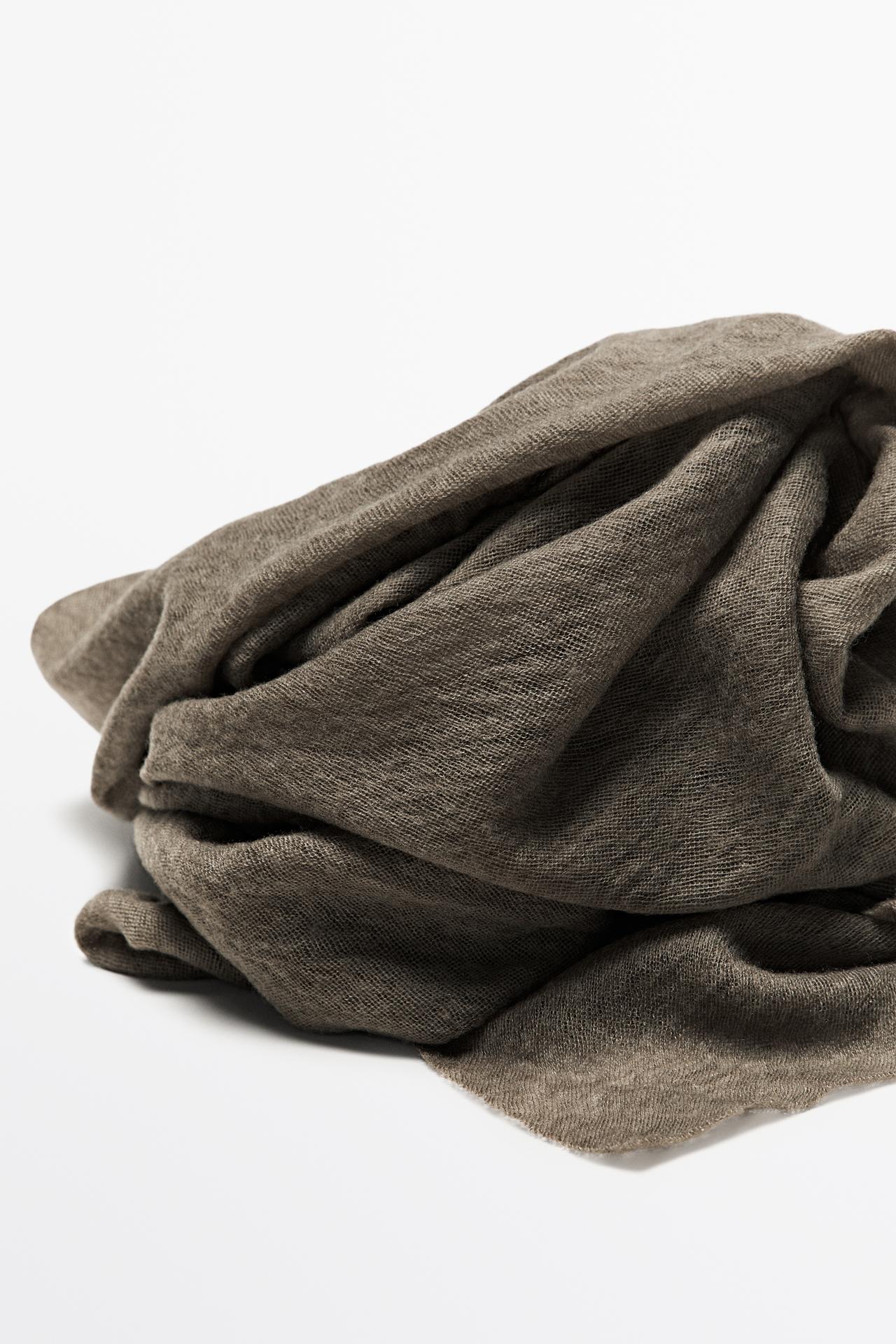 100% Cashmere scarf — MOLE BROWN