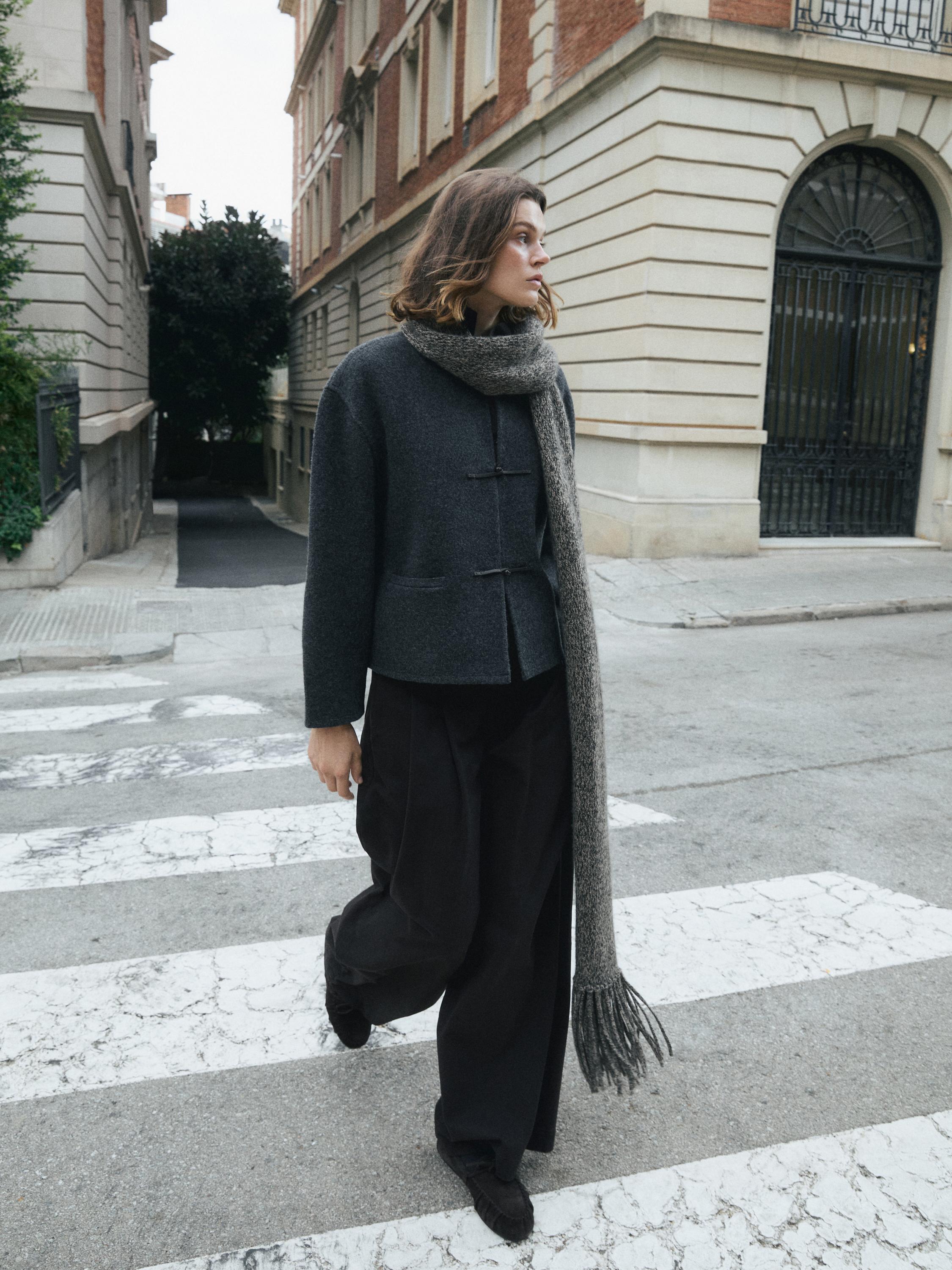 Pantalón de pinzas wide leg