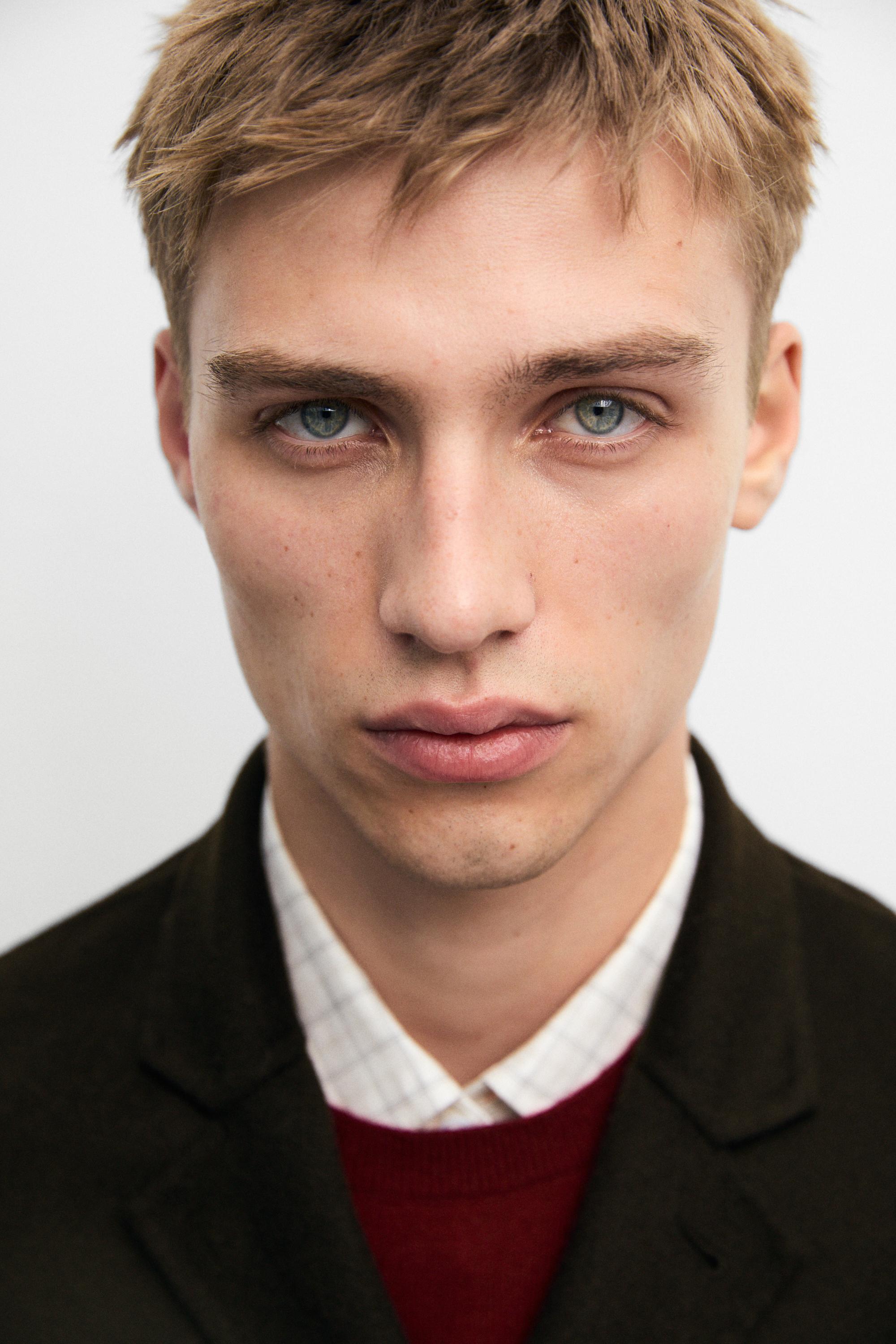 Double-layer wool blend blazer — Chocolate