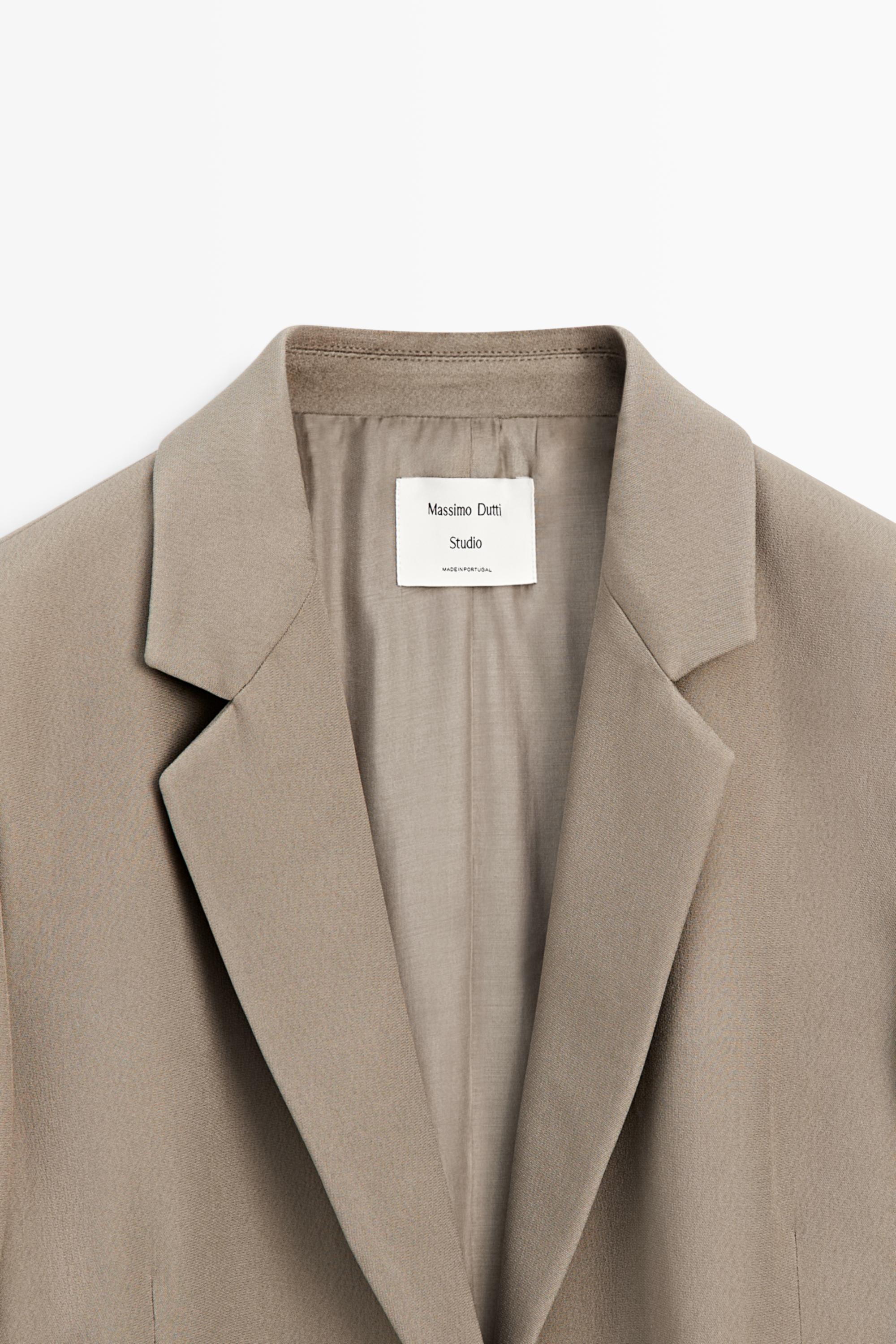 Fluid blazer - STUDIO — STONE