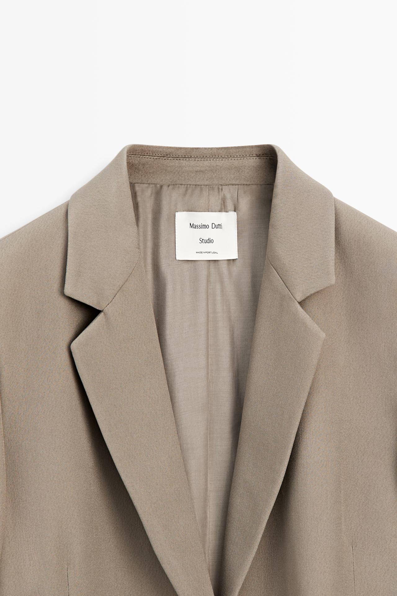 Fluid blazer - STUDIO — STONE