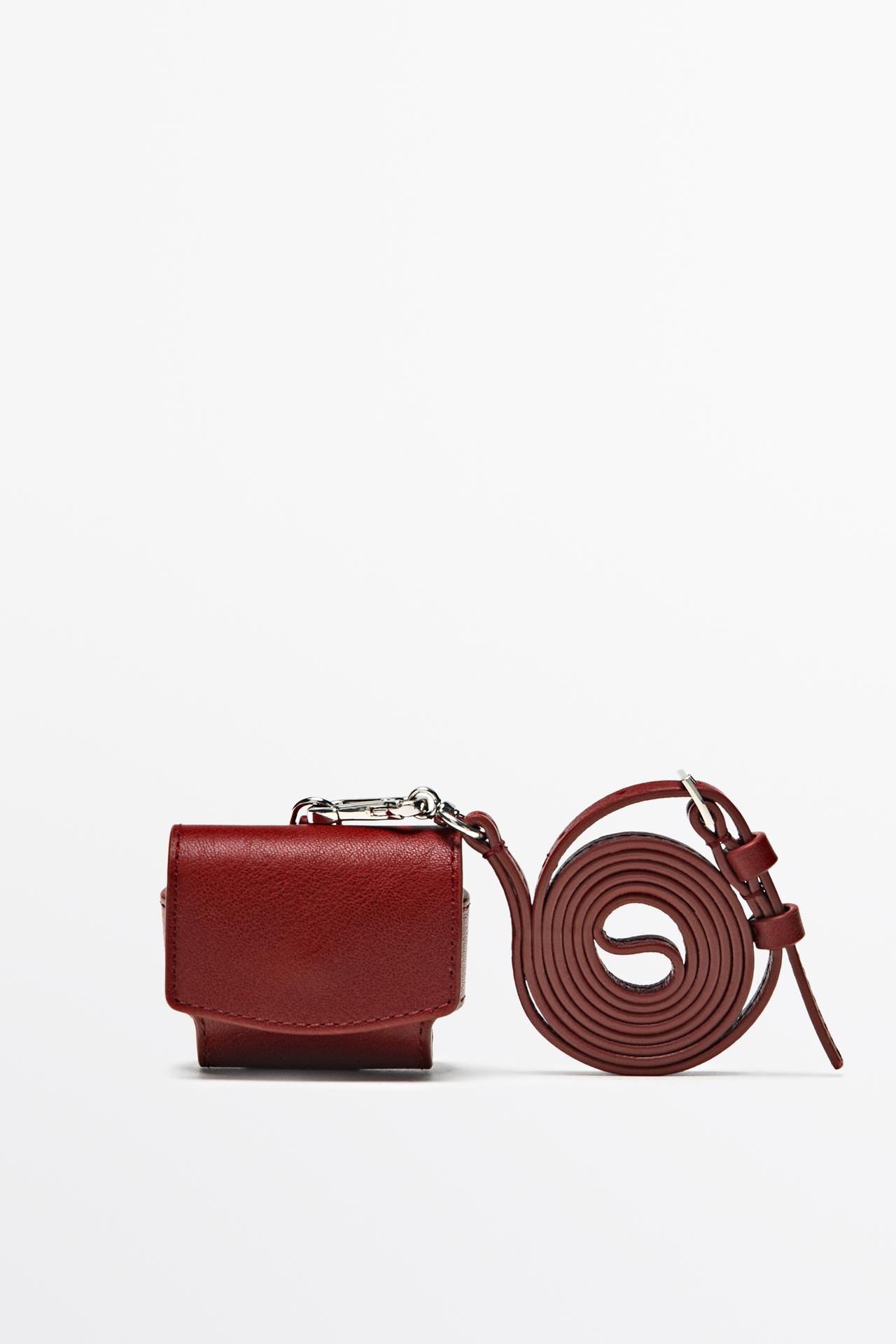 Nappa leather AirPods case — RED