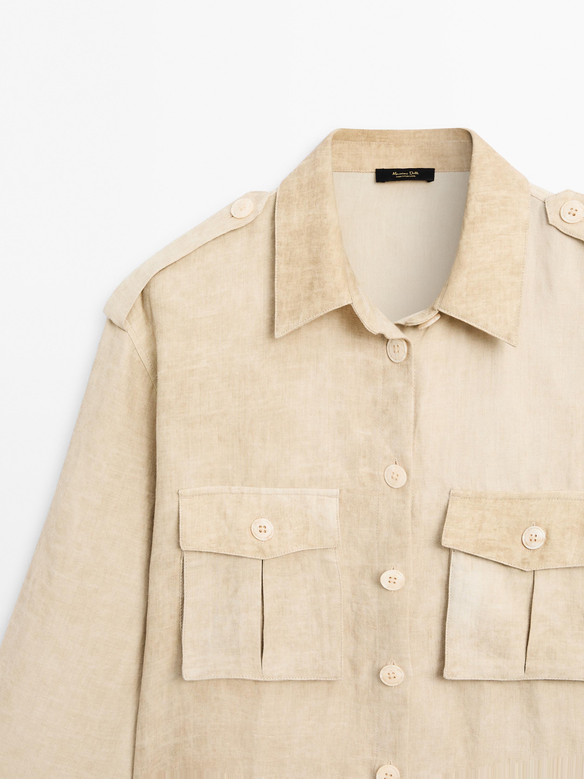 Short shirt with pocket details