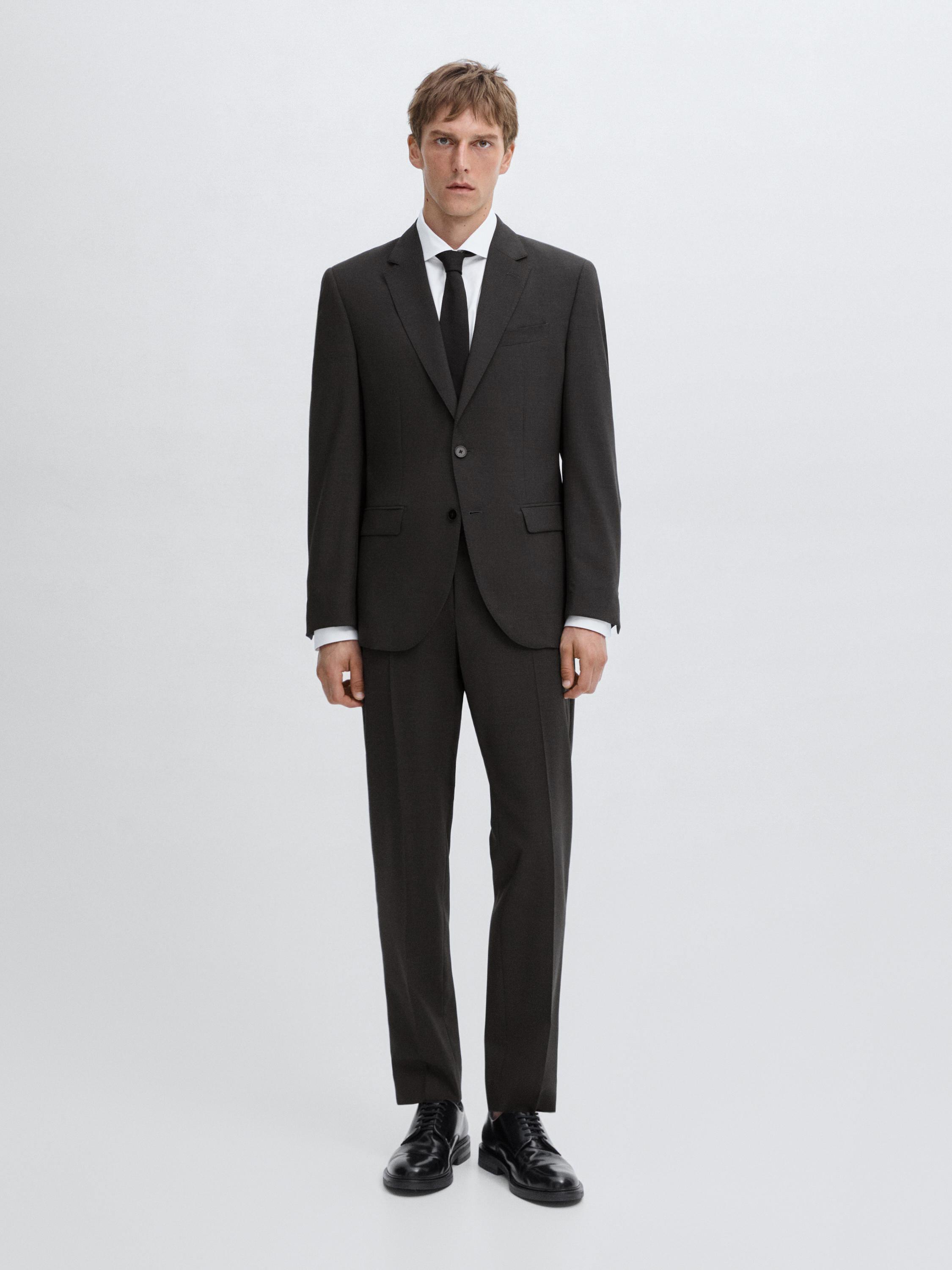 100% wool suit trousers