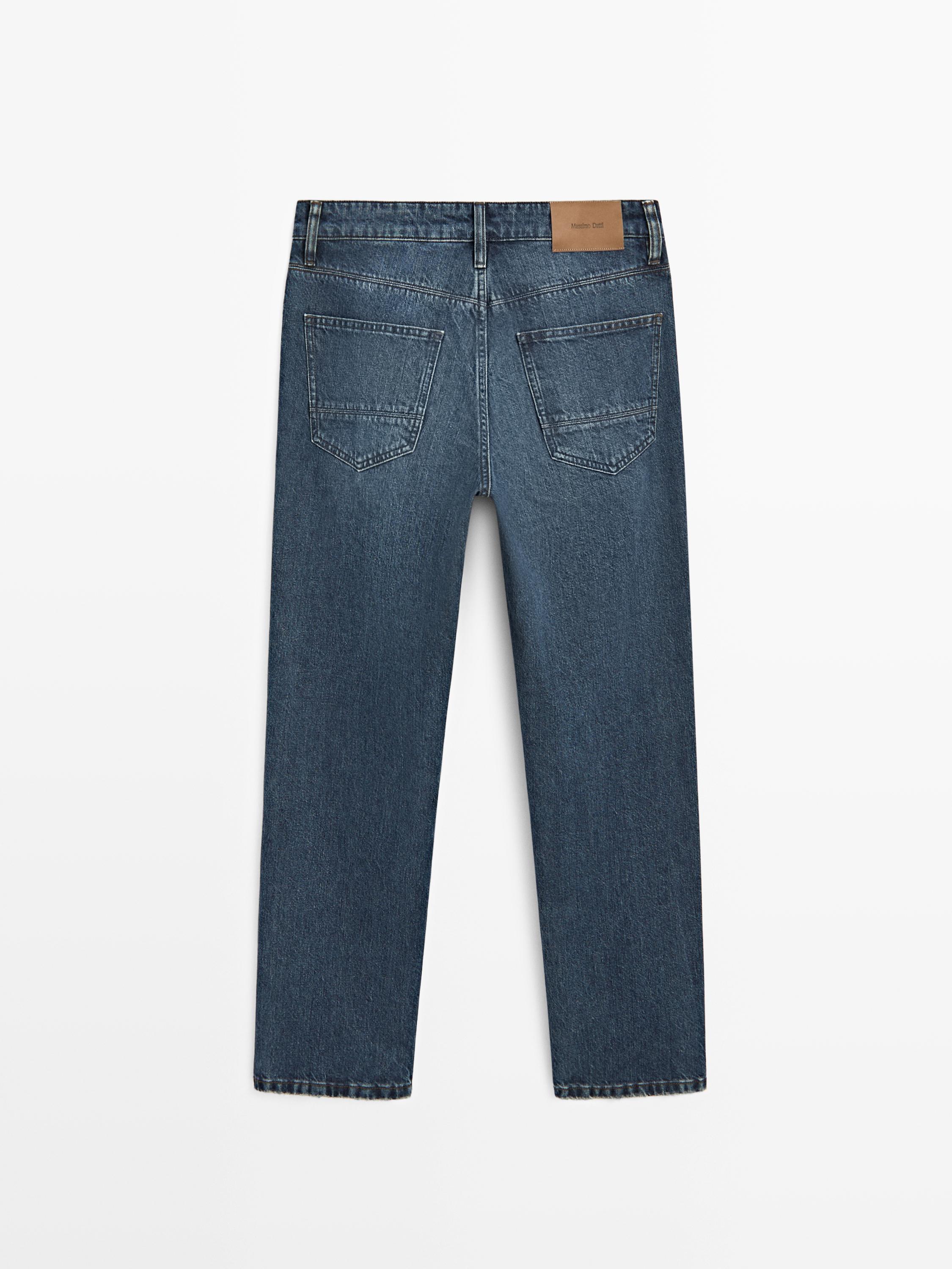 Tapered fit jeans — DARK BLUE