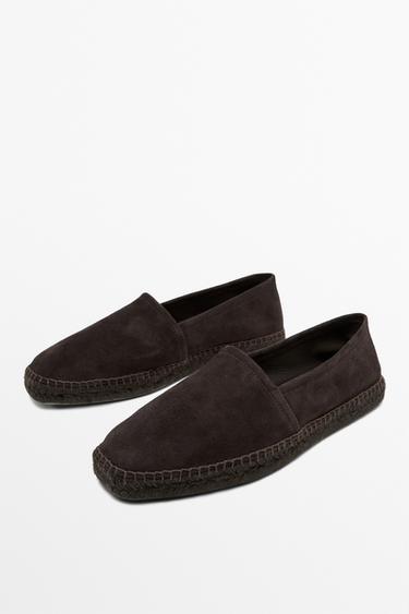 Leather espadrilles — BROWN 3