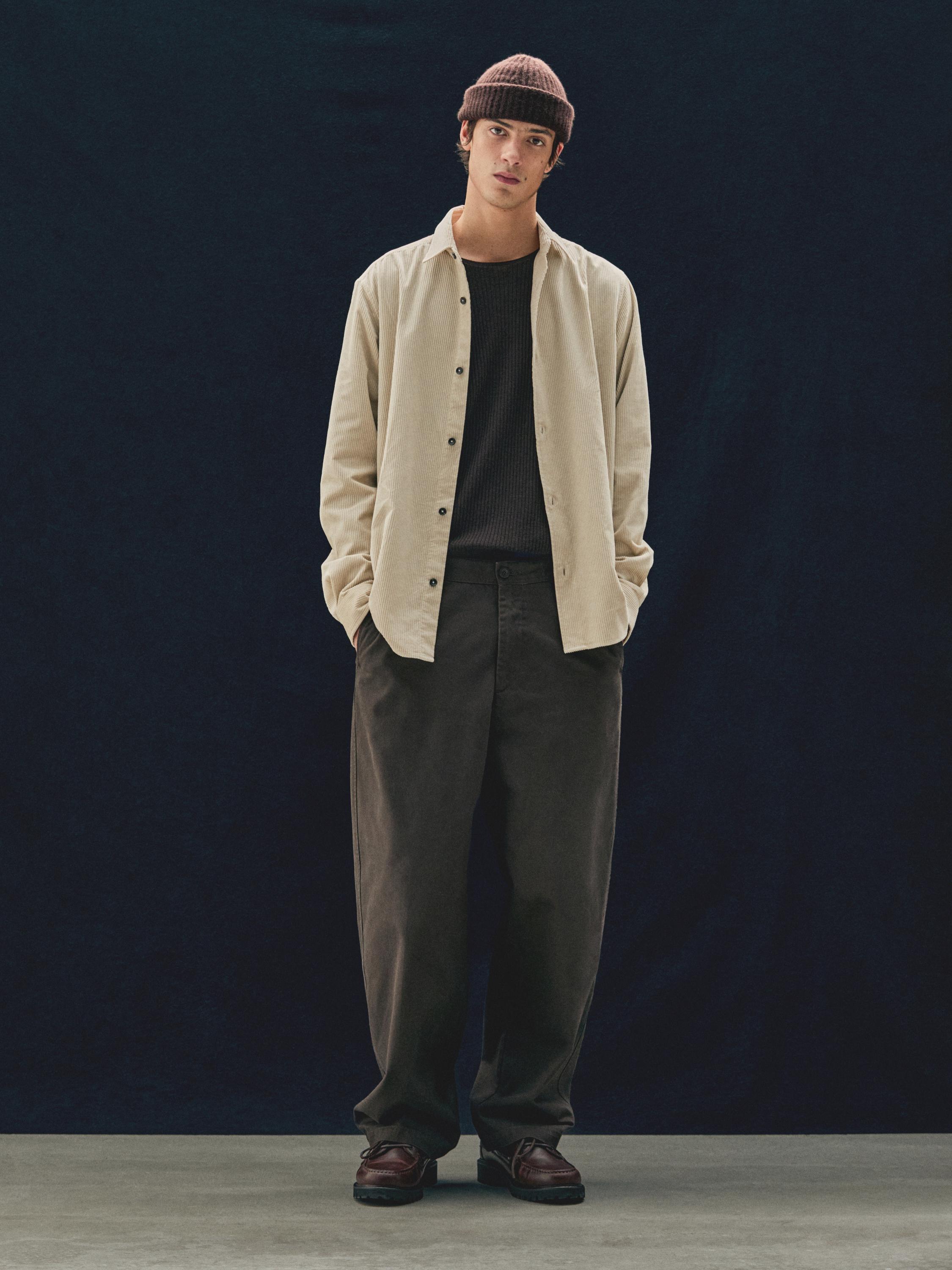 Ribbed 100% cashmere beanie