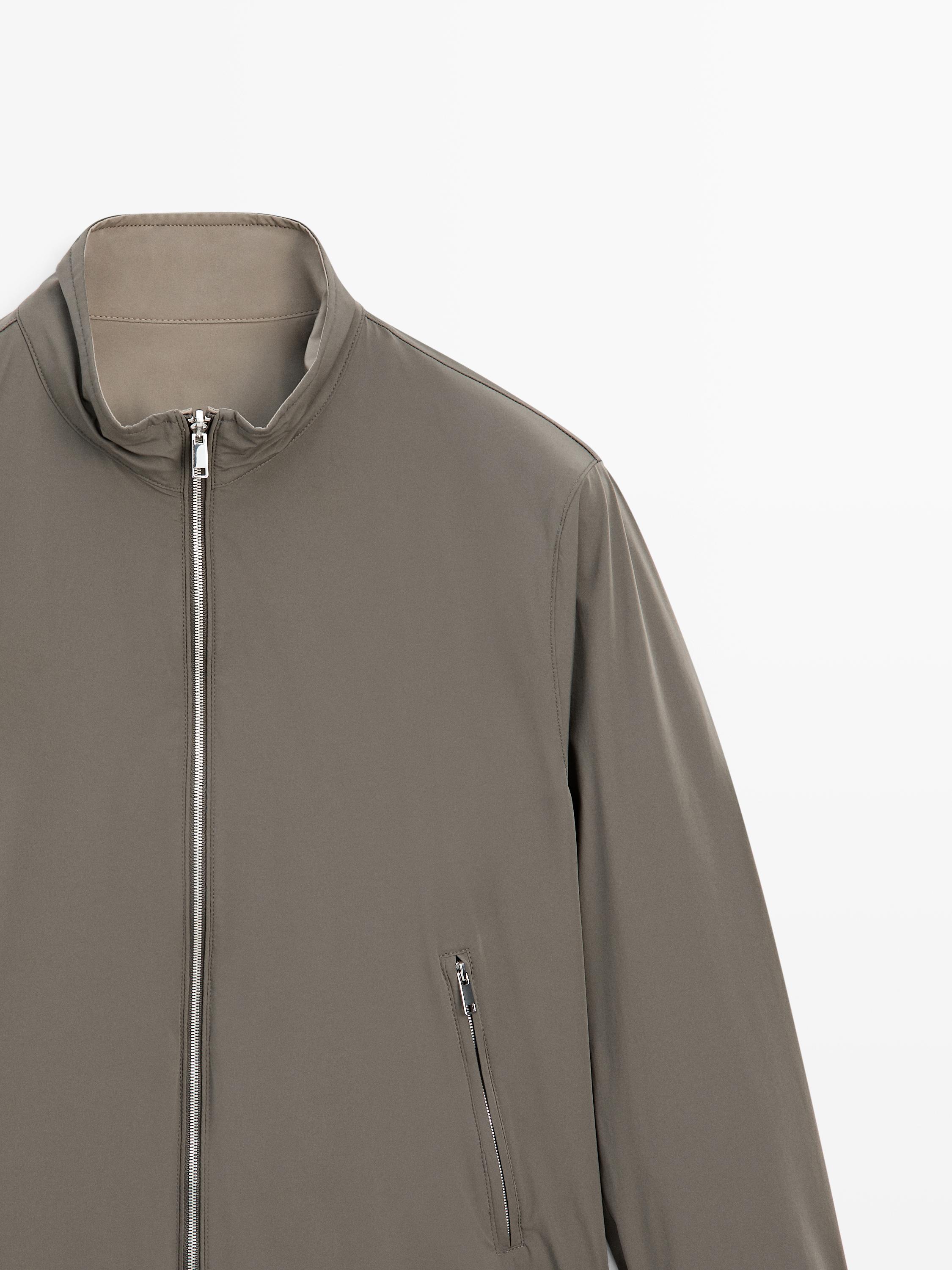 Short reversible jacket — GREY